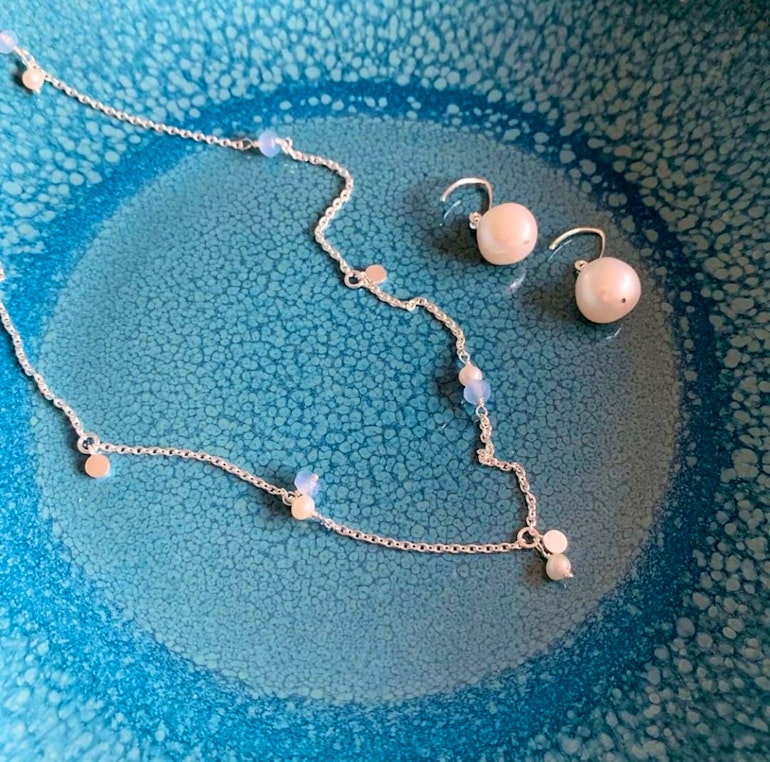 Afterglow Sea Necklace fra Pernille Corydon i Forgyldt-Sølv Sterling 925