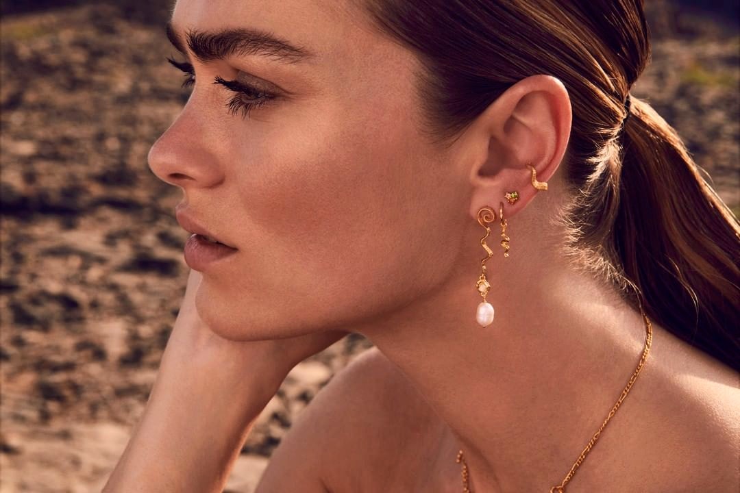 Aryah earrings z Maanesten v Stříbro Sterling 925