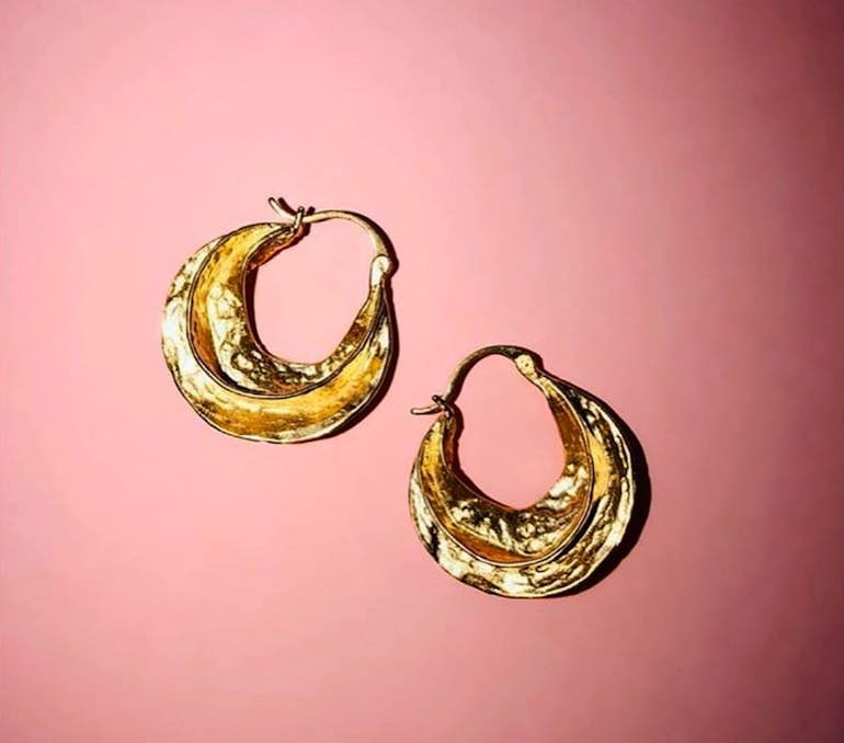 Africa Creol earrings from Pico in Silverplated Brass