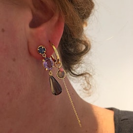 Charming hoops Grey Moonstone