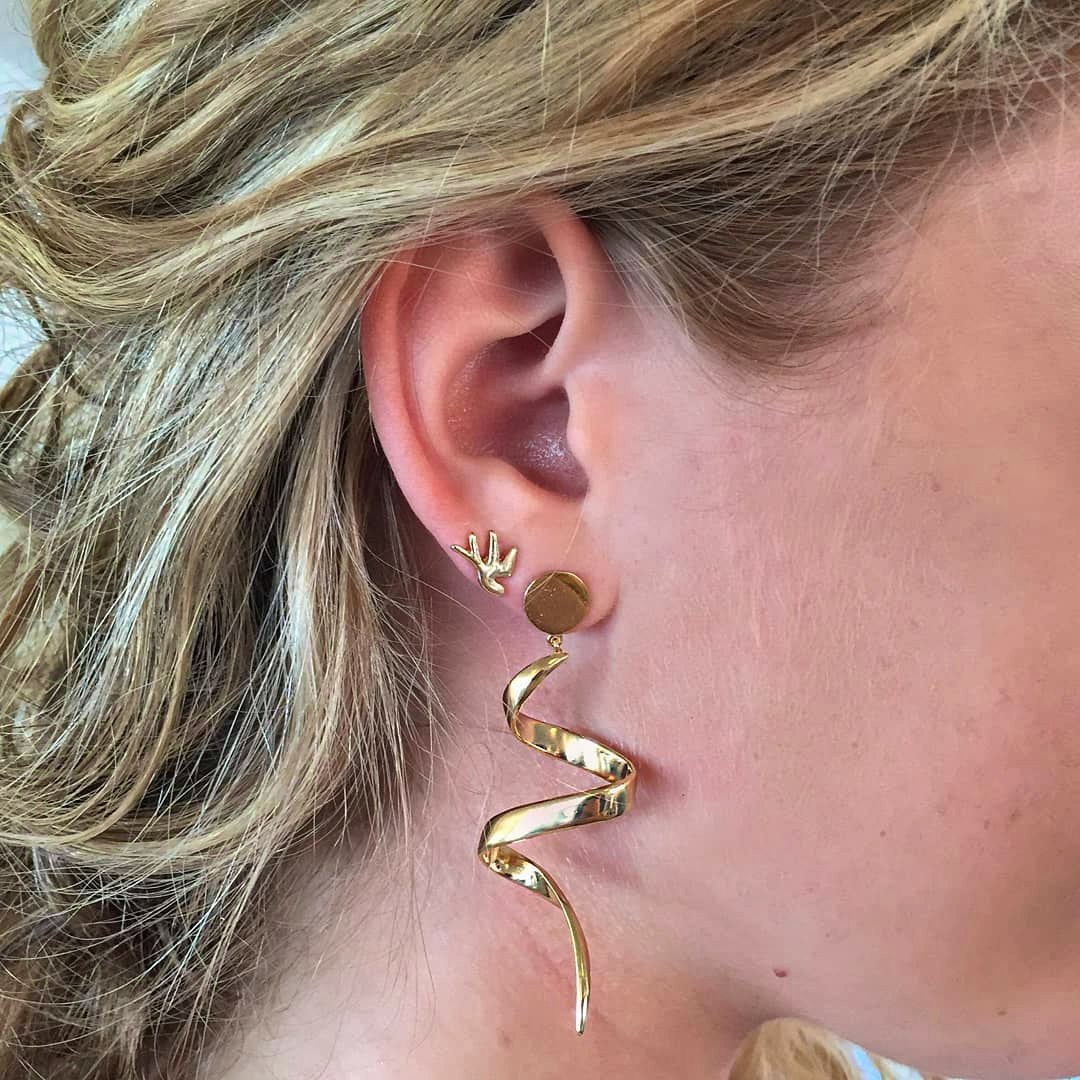 Small Loop earrings från Pernille Corydon i Silver Sterling 925