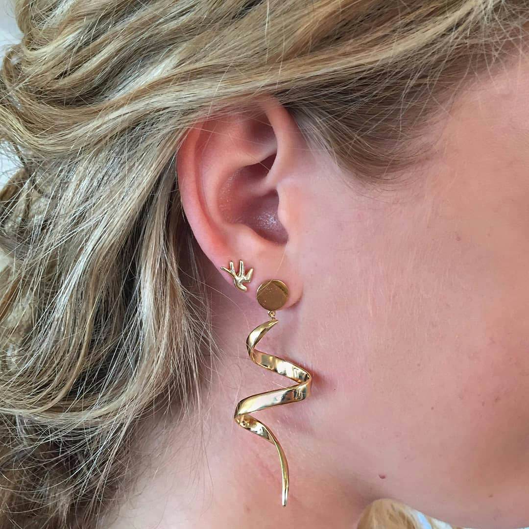 Small Loop earrings fra Pernille Corydon i Forgylt-Sølv Sterling 925