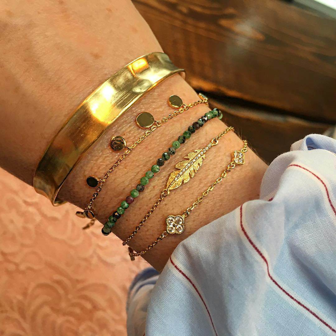Sheen bracelet von Pernille Corydon in Vergoldet-Silber Sterling 925|Blank