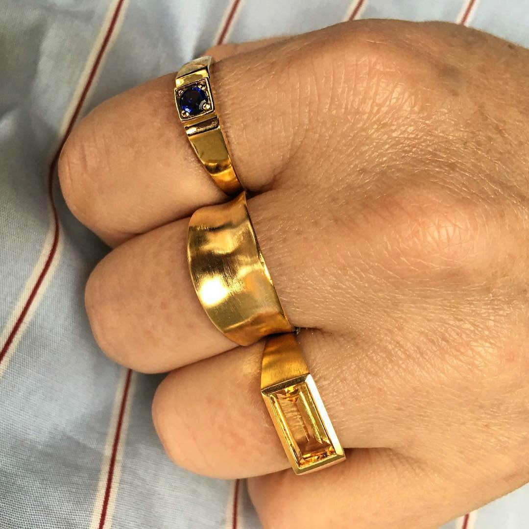 Saga ring fra Pernille Corydon i Forgyldt-Sølv Sterling 925