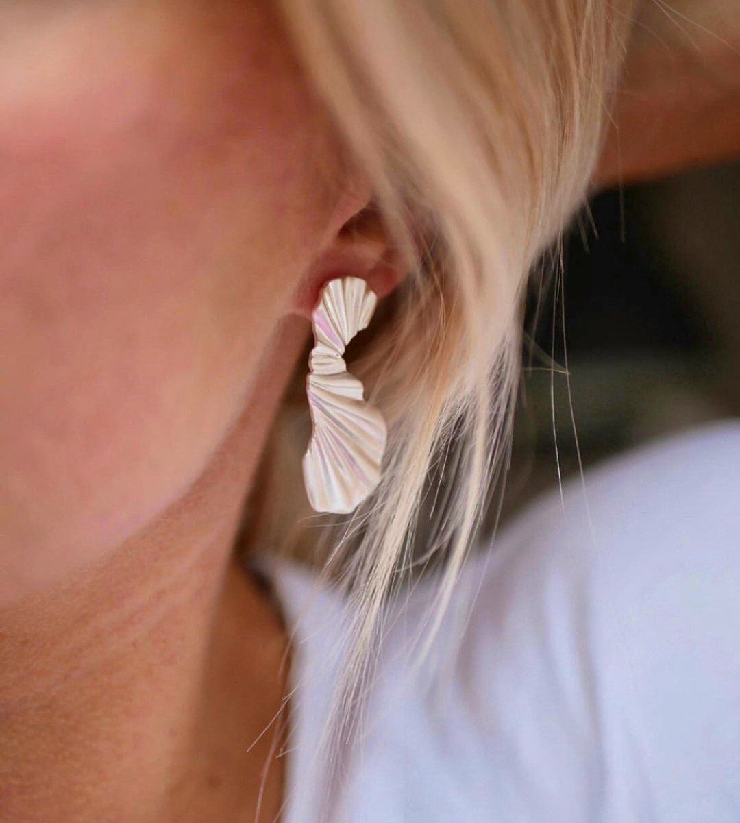 Big Wave Earrings fra Enamel Copenhagen i Sølv Sterling 925
