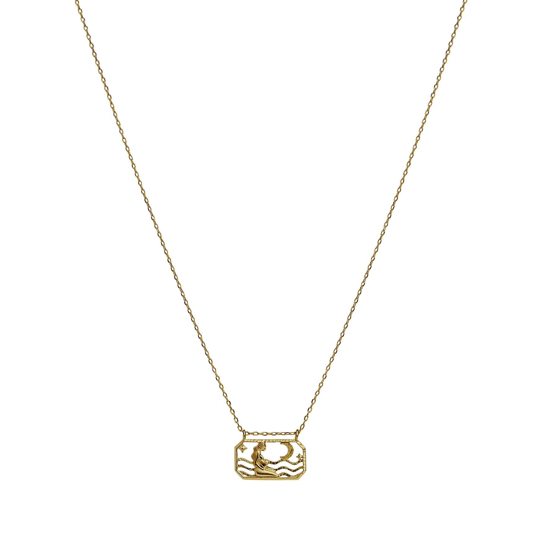 Zodiac Virgo Necklace - Jungfru (Aug 23 - Sep 22) från Maanesten i Förgyllt-Silver Sterling 925