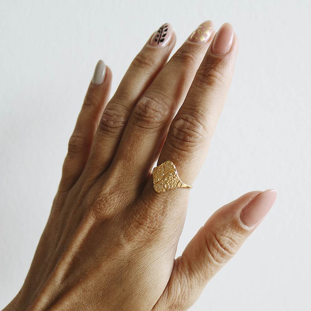 Bohemian Ring from Izabel Camille in Goldplated-Silver Sterling 925