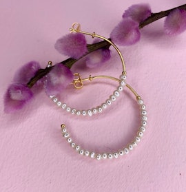 Miss Pearl large creols White