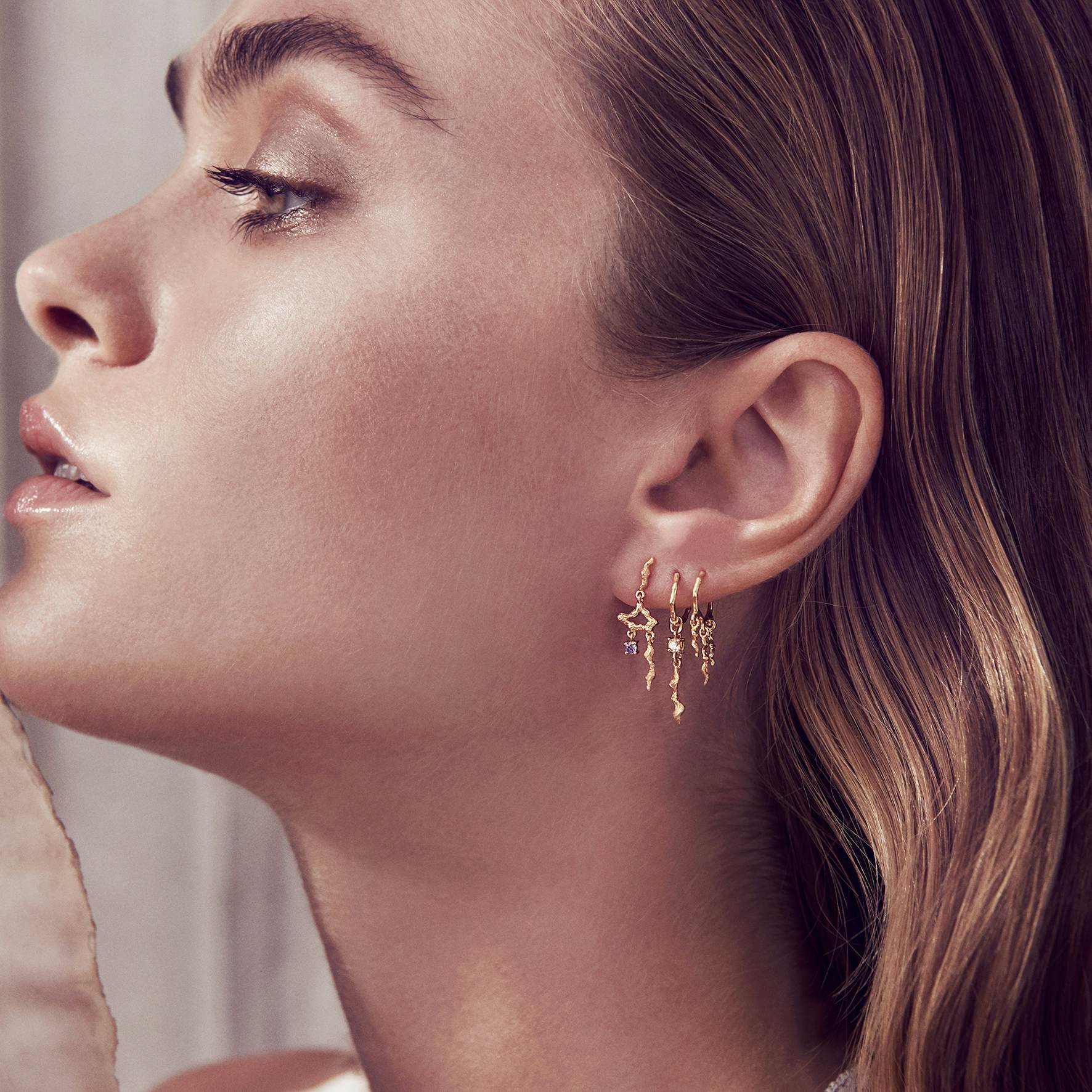 Mira Earrings from Maanesten in Goldplated-Silver Sterling 925