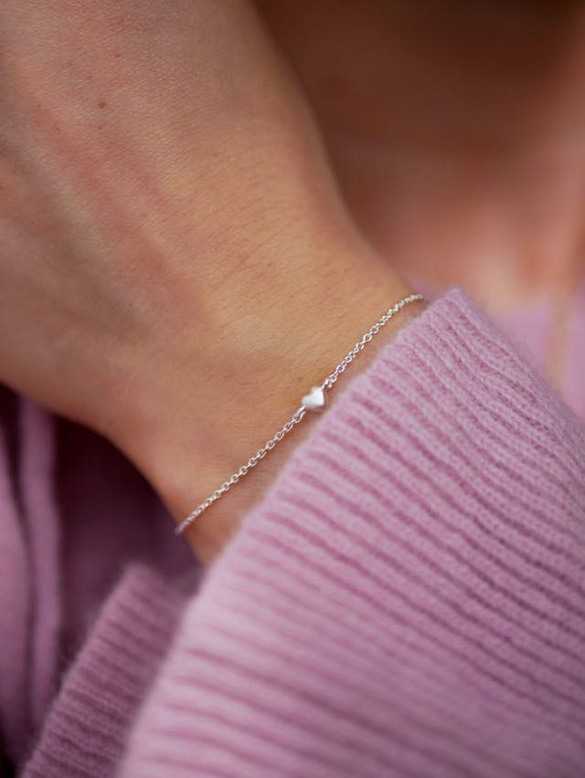 Little Love bracelet von Enamel Copenhagen in Silber Sterling 925| Matt,Blank