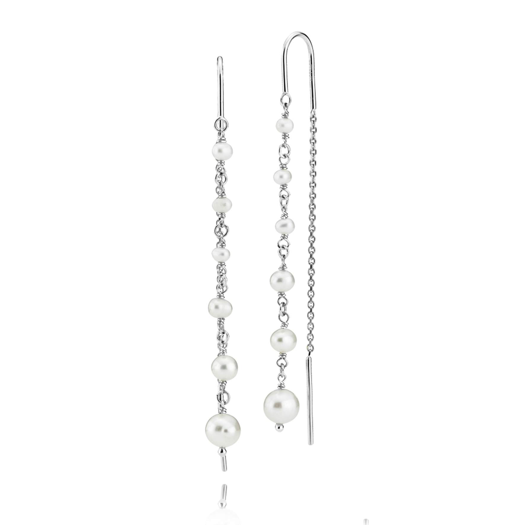 Paradise Earchains Freshwater Pearls von Izabel Camille in Silber Sterling 925|Freshwater Pearl