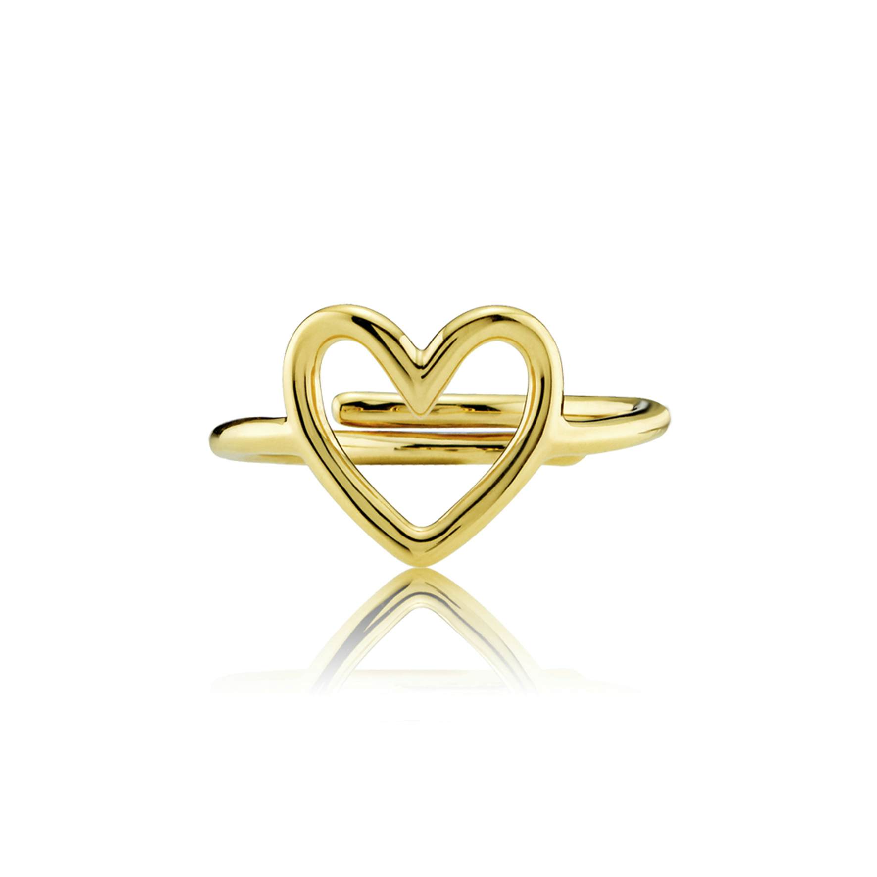 Love Charity Ring von Izabel Camille in Vergoldet-Silber Sterling 925