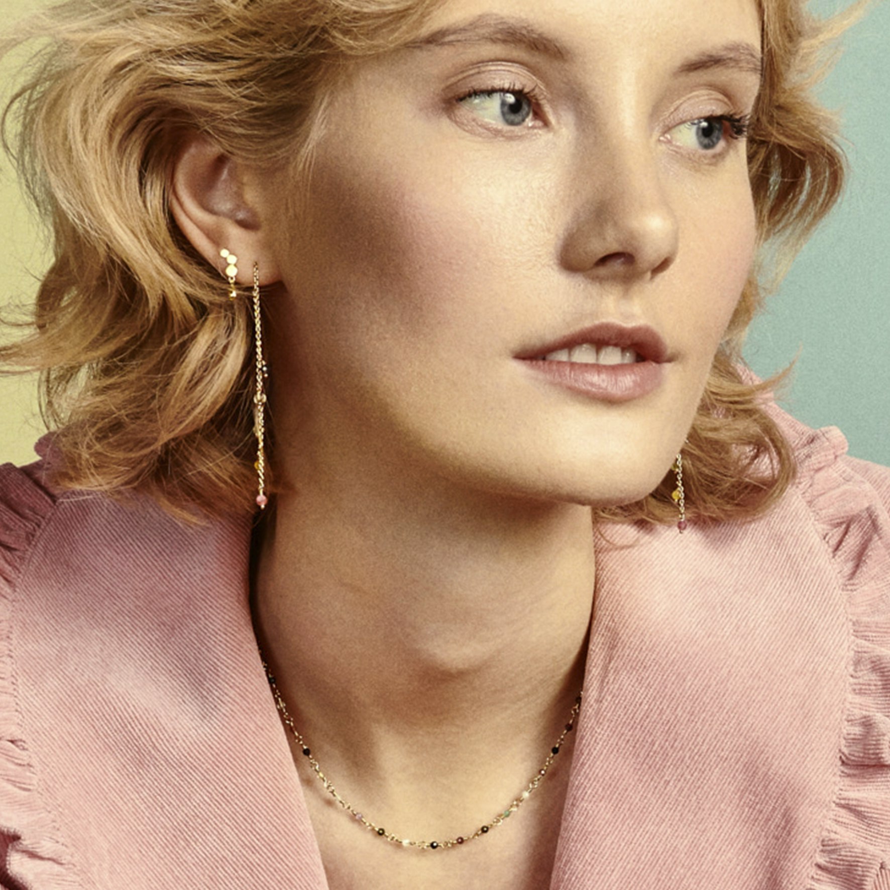 Shade Earchains fra Pernille Corydon i Forgyldt-Sølv Sterling 925