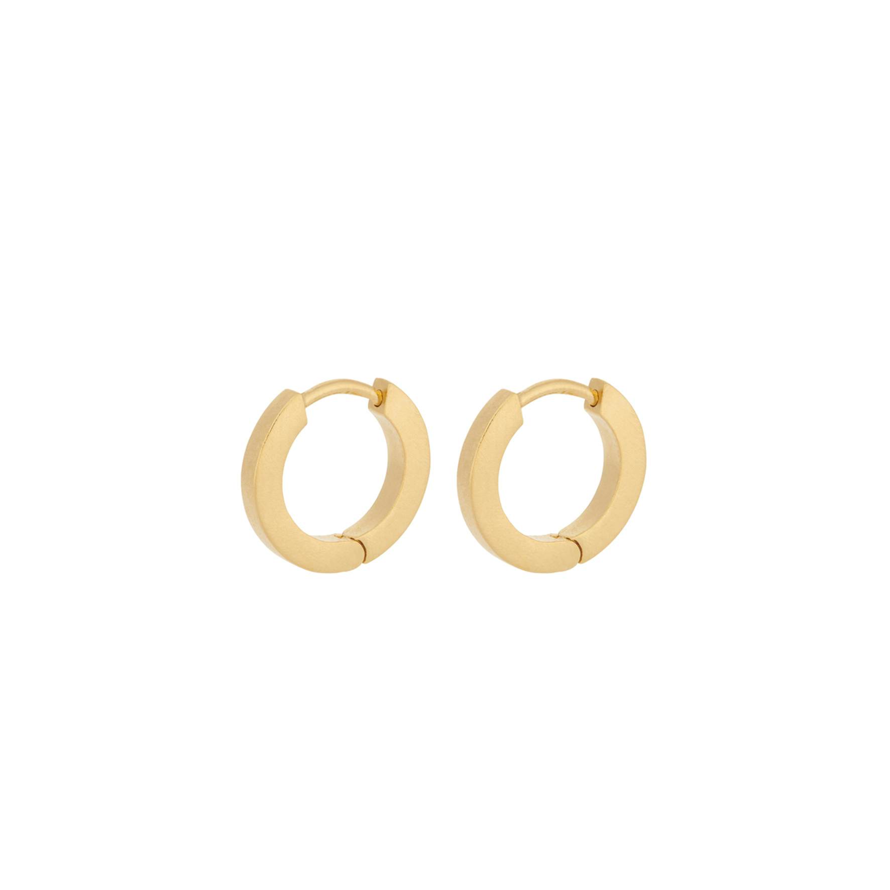 Rock Huggie Earrings von Pernille Corydon in Vergoldet-Silber Sterling 925