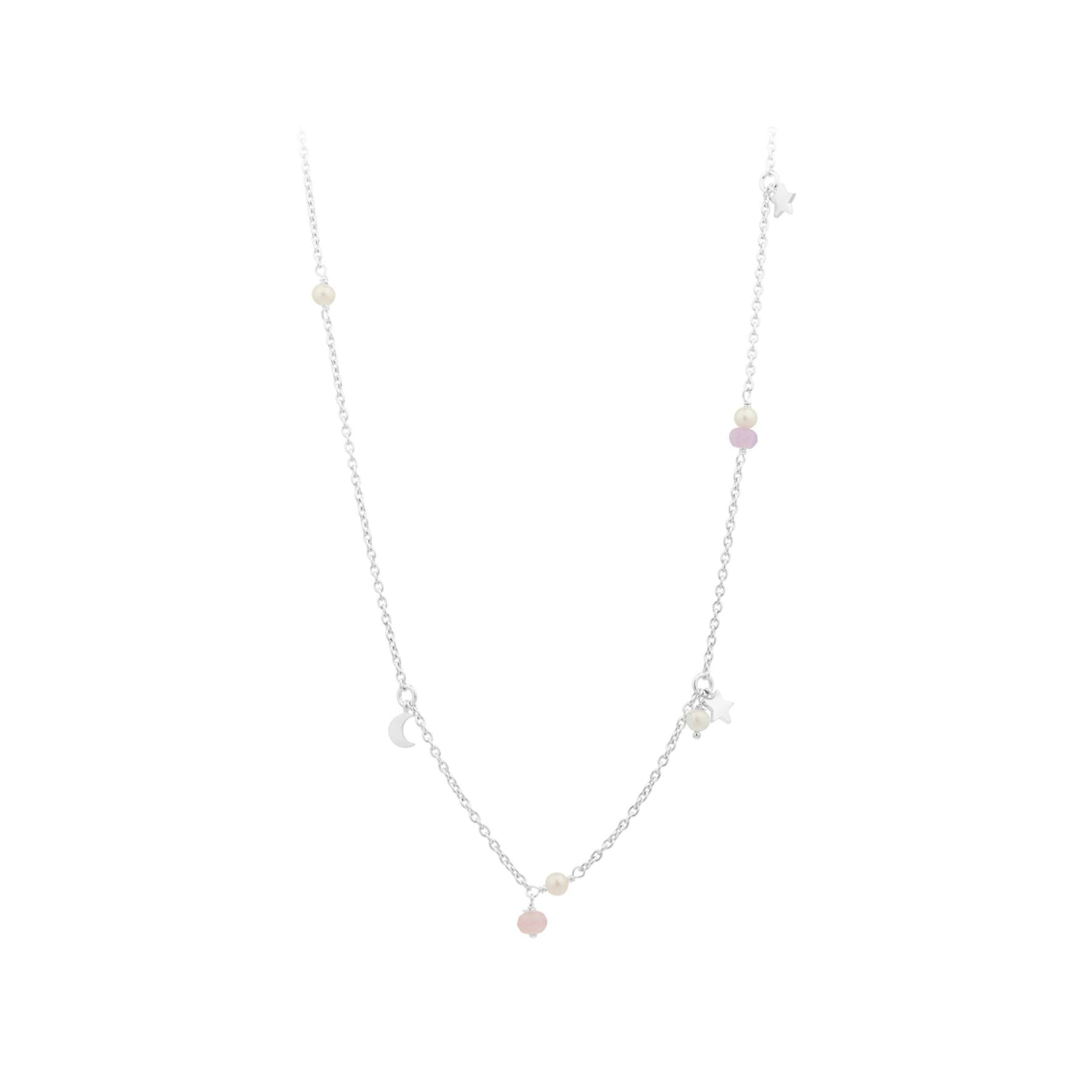 Pastel Dream Necklace von Pernille Corydon in Silber Sterling 925| Pink Agate, Purple Agate,Freshwater Pearl
