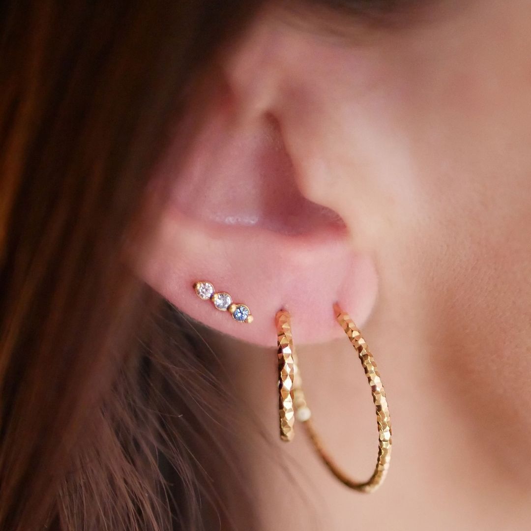 black diamond paw print earrings