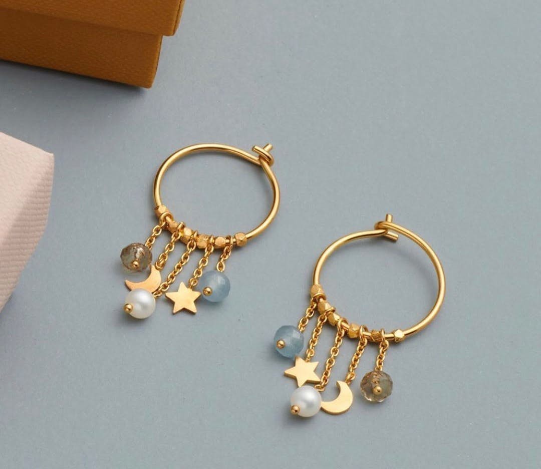 Dream Hoops from Pernille Corydon in Goldplated-Silver Sterling 925