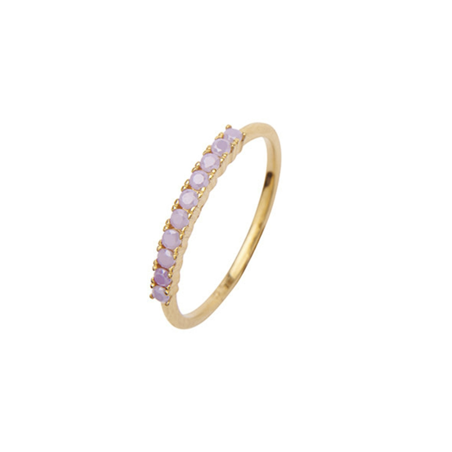Fineley Crystal Ring Purple from Pico in Goldplated-Silver Sterling 925