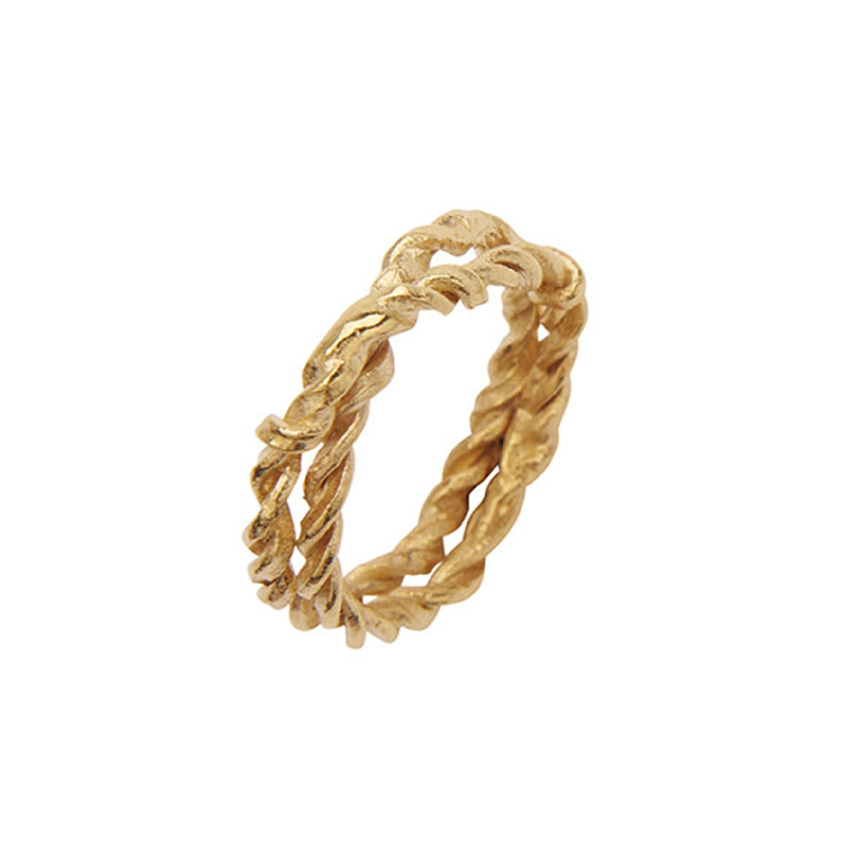 Blake Double Ring from Pico in Goldplated Brass