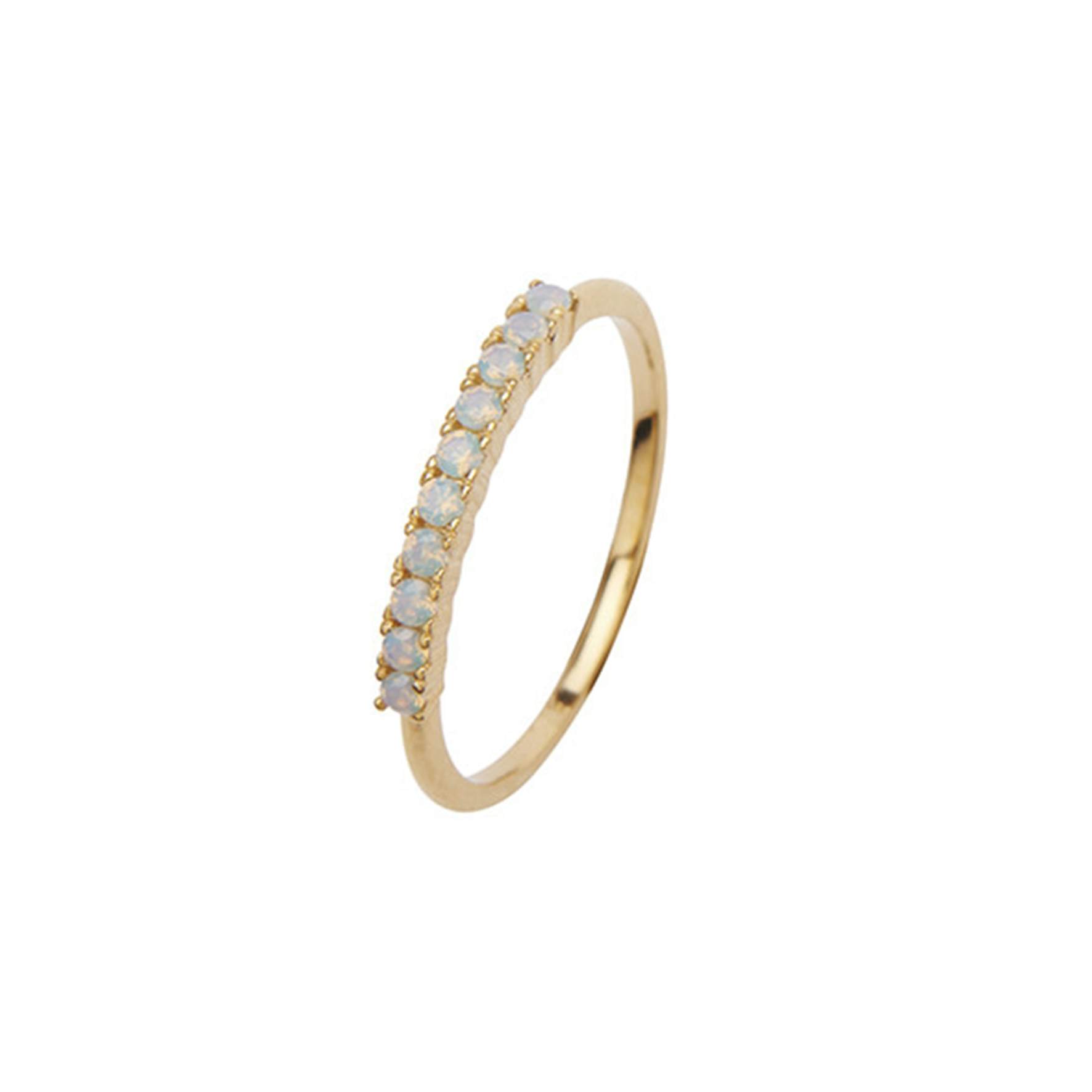 Fineley Crystal Ring from Pico in Goldplated-Silver Sterling 925|Mint