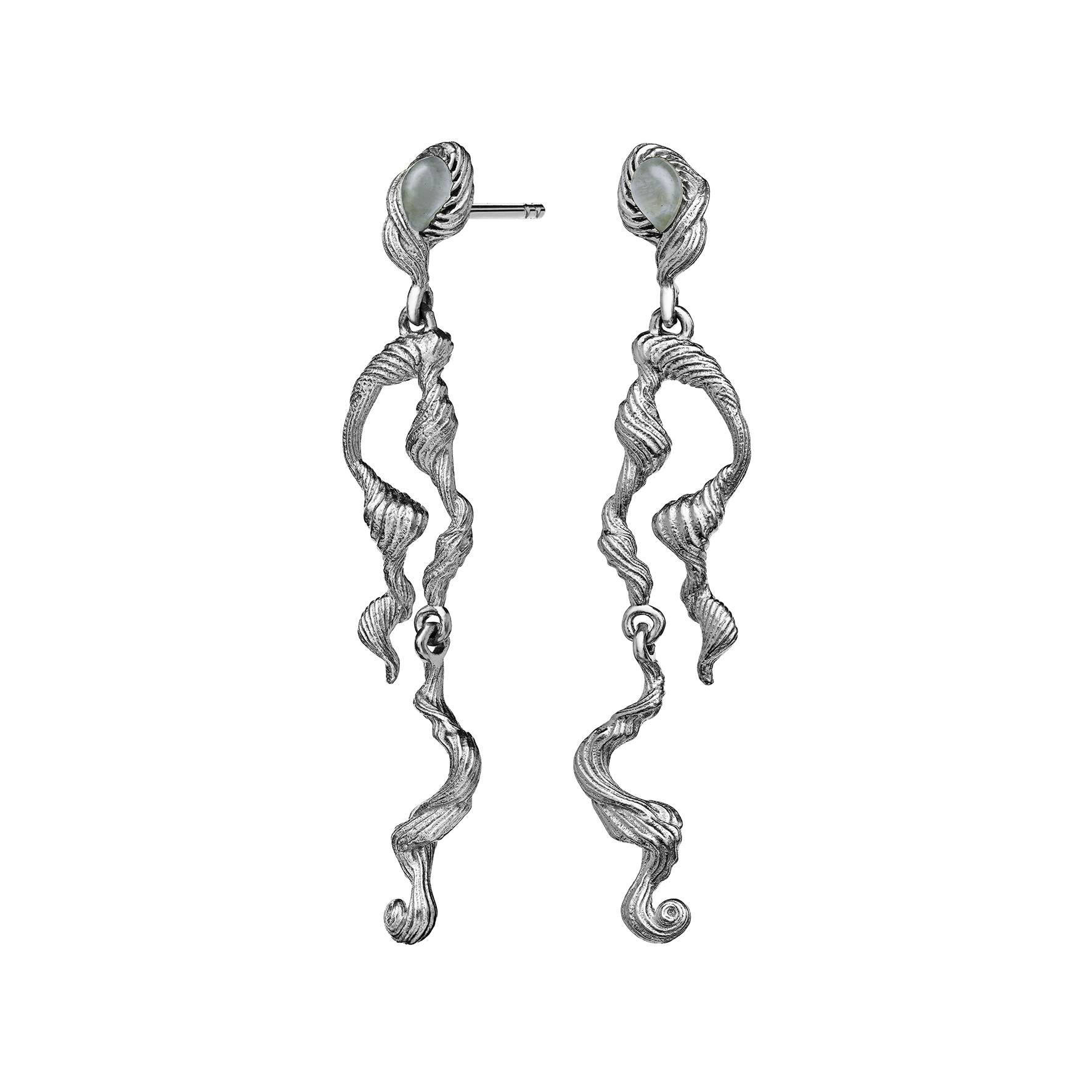Idun Earrings from Maanesten in Silver Sterling 925|Akvamarin