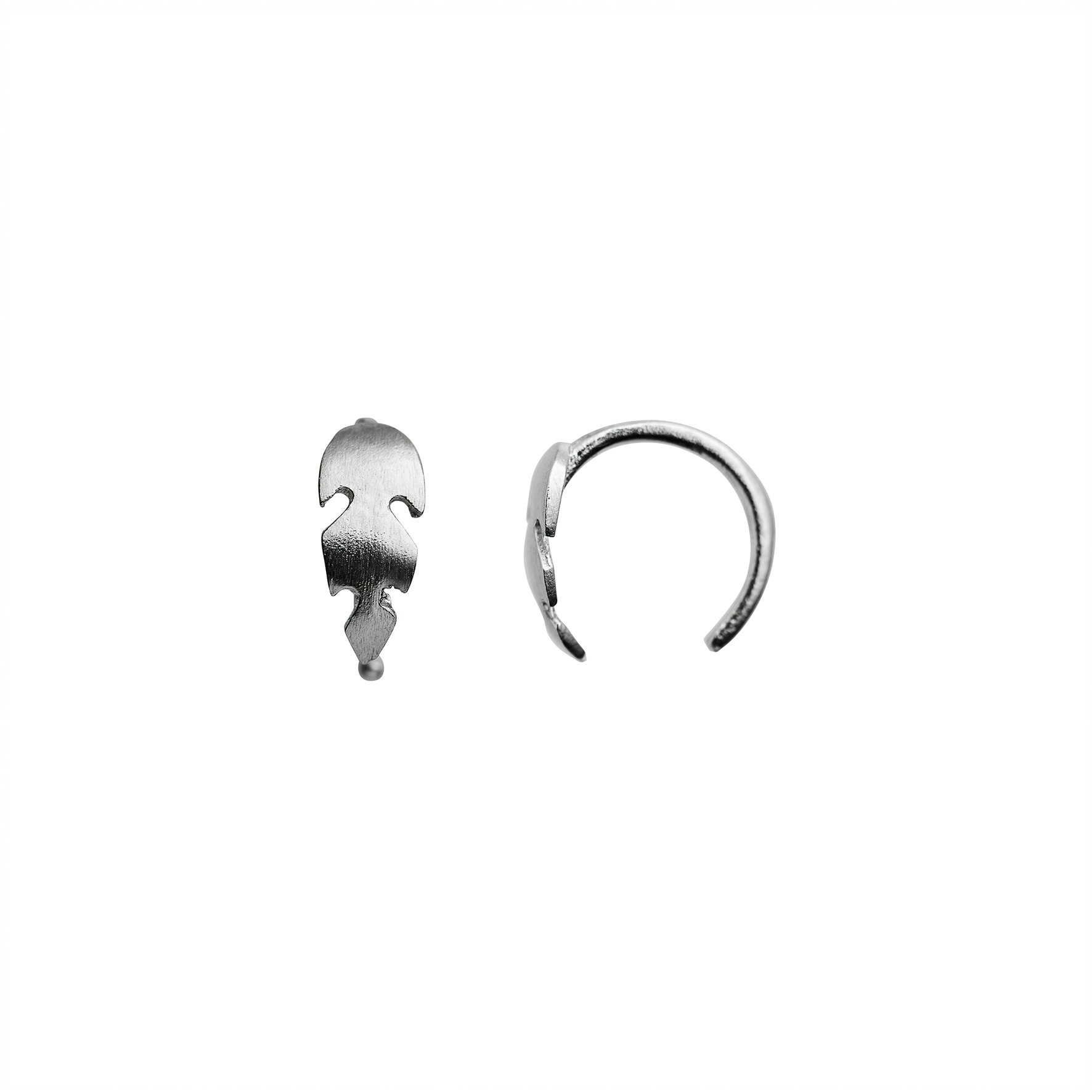 Petit Feather Earring Piece von STINE A Jewelry in Silber Sterling 925