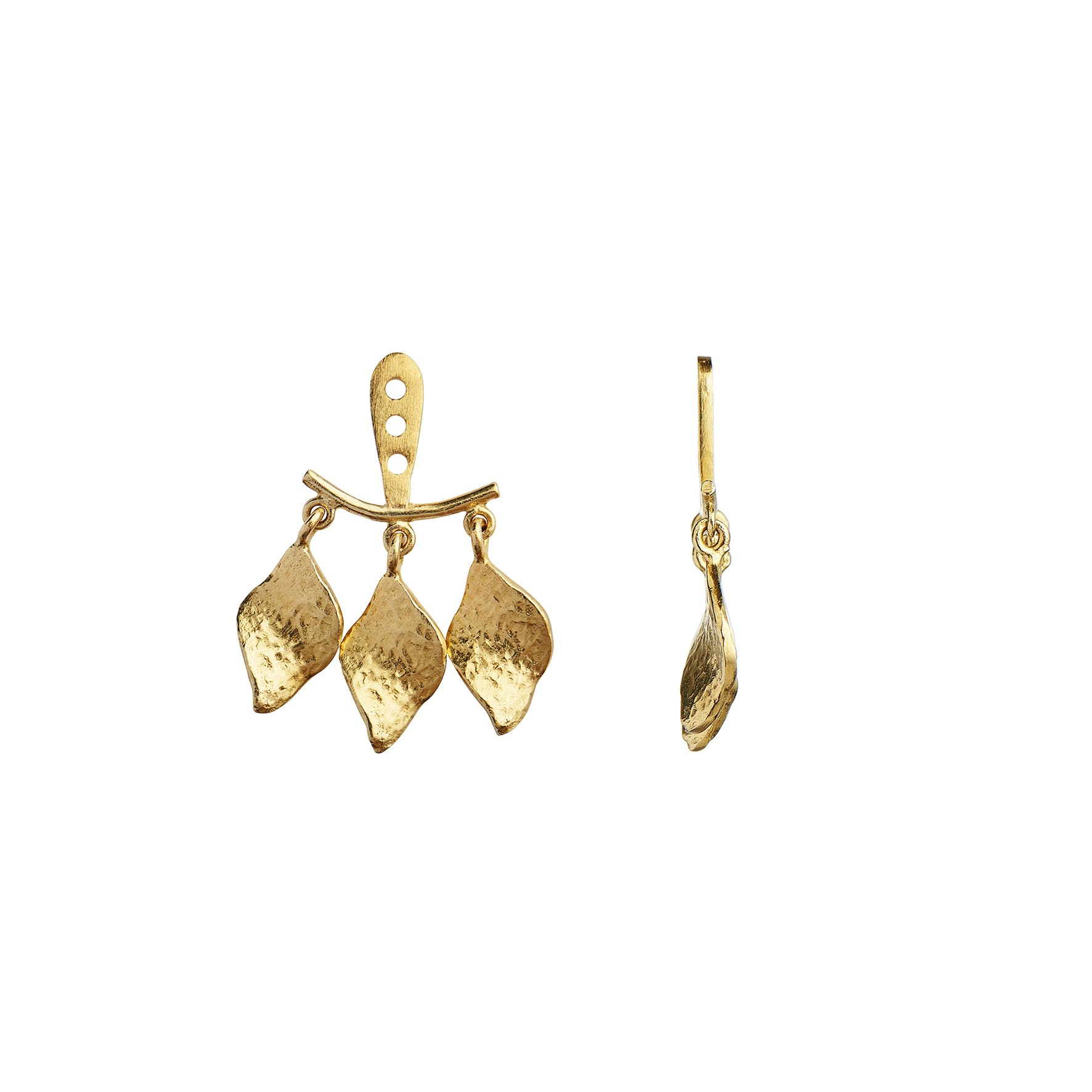Dancing Three Ile De L'Amour Behind Ear Earring von STINE A Jewelry in Vergoldet-Silber Sterling 925