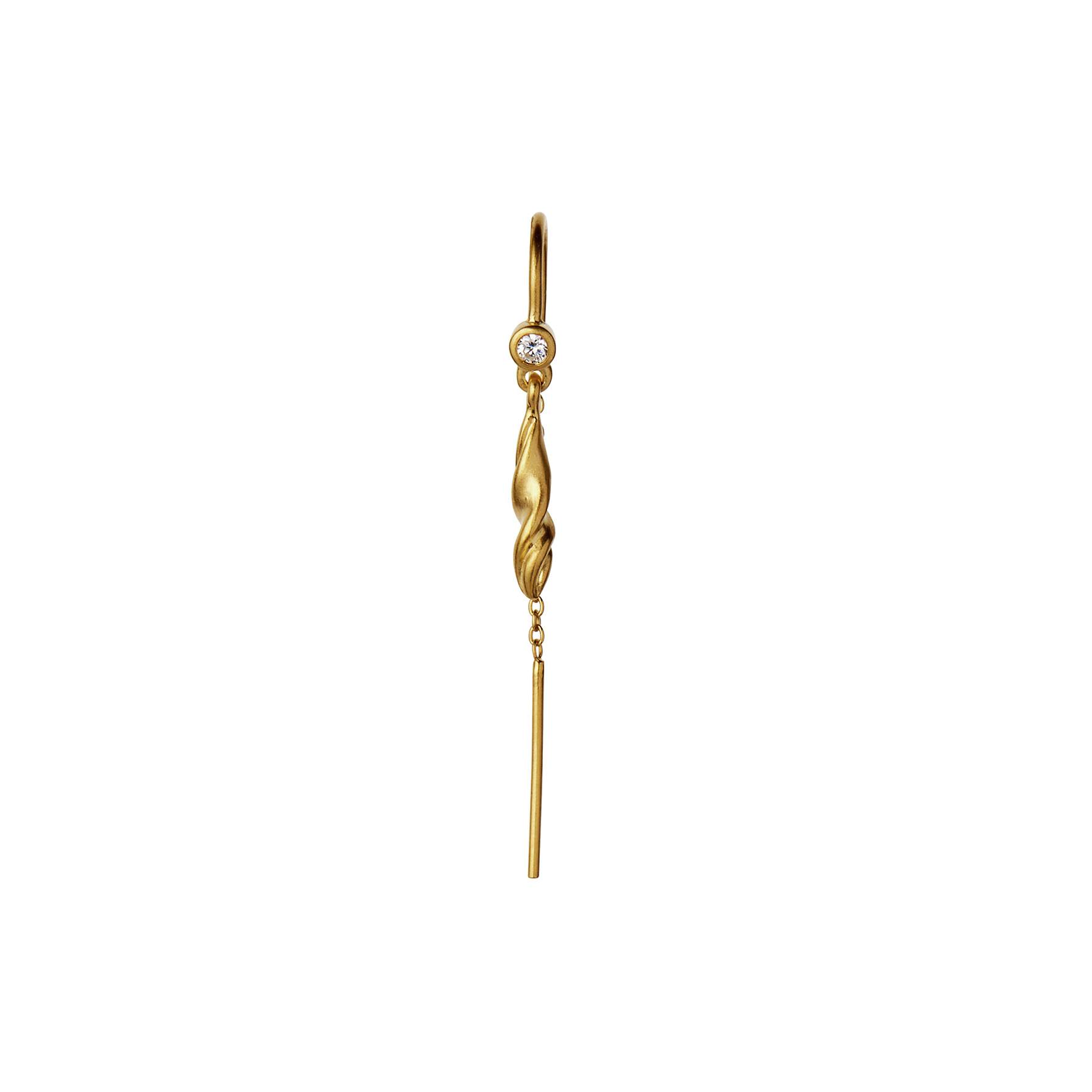 Dangling Petit Velvet Earchain von STINE A Jewelry in Vergoldet-Silber Sterling 925