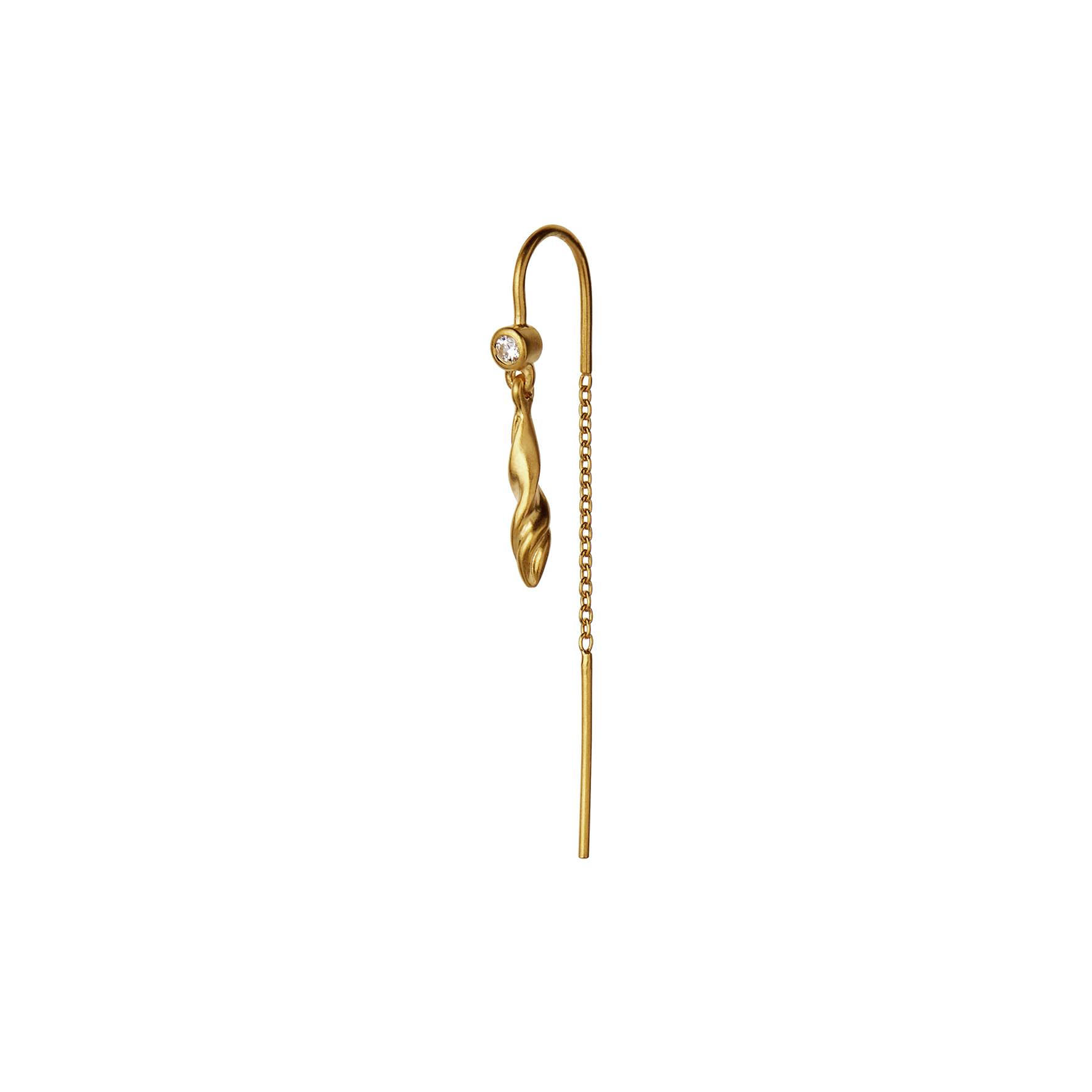 Dangling Petit Velvet Earchain from STINE A Jewelry in Goldplated-Silver Sterling 925
