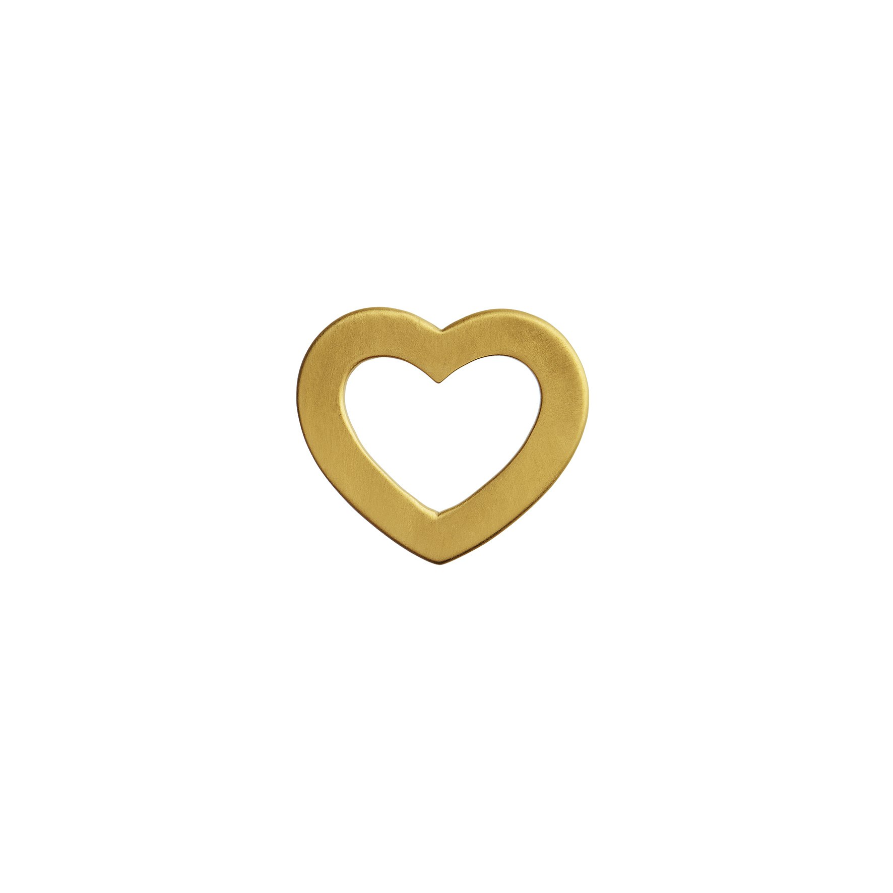 Open Love Heart Pendant from STINE A Jewelry in Goldplated Silver Sterling 925