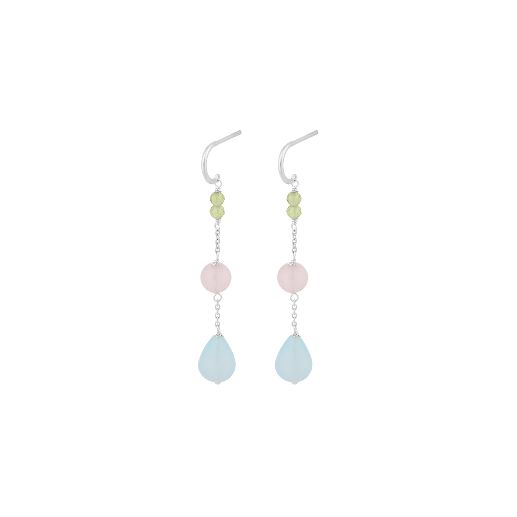 Lovely Ocean Shade Earrings from Pernille Corydon in Silver