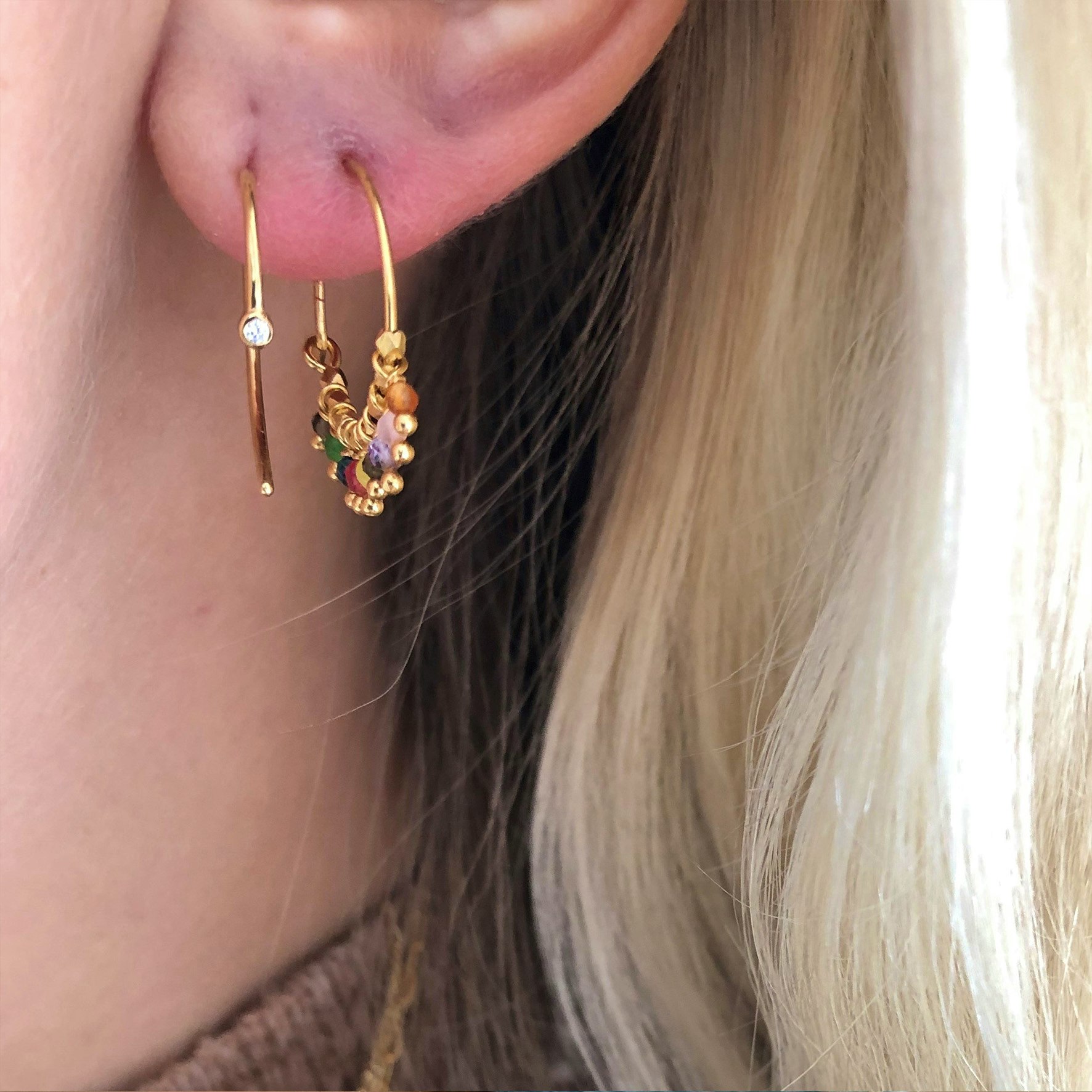 One Dot Open Creol fra STINE A Jewelry i Sølv Sterling 925