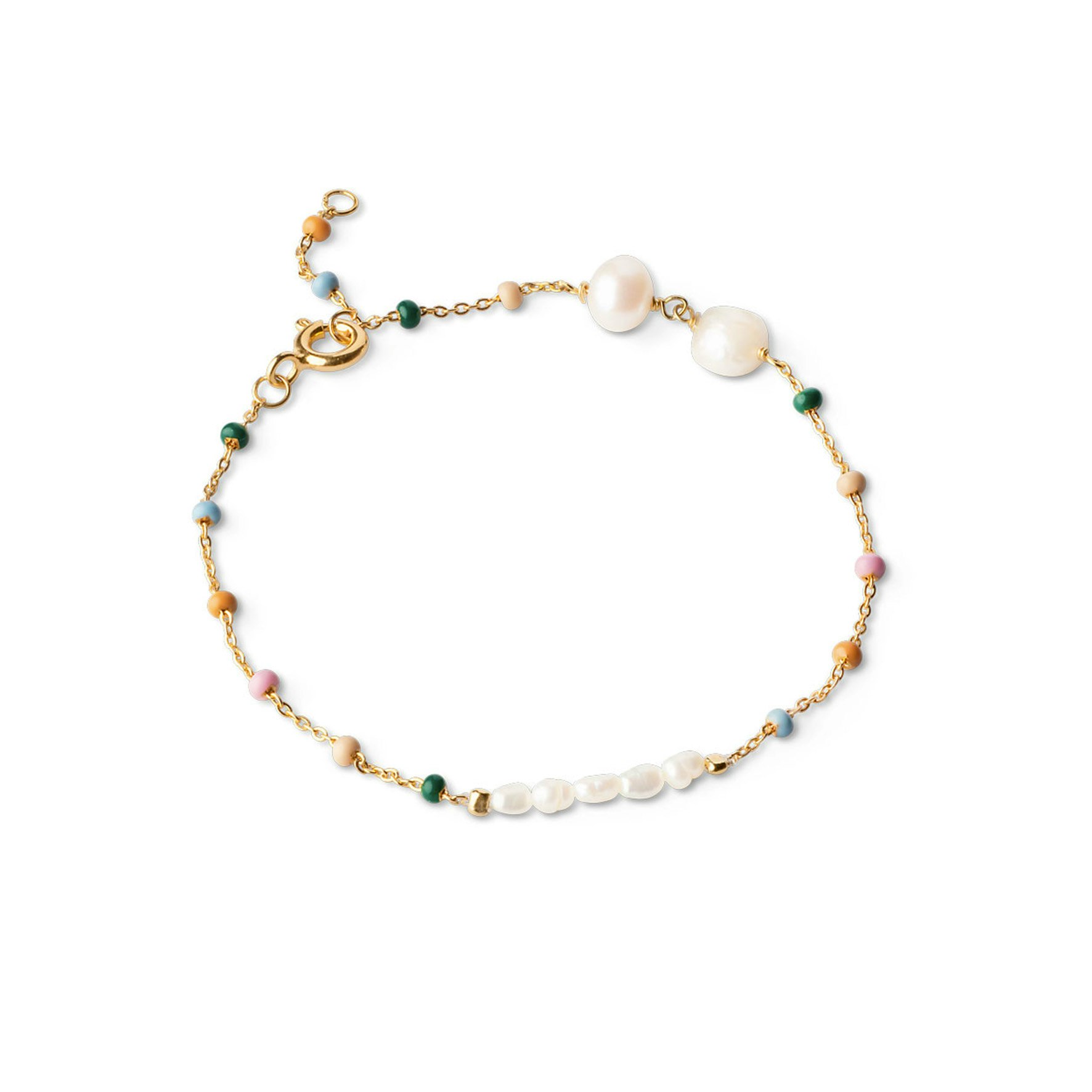 Lola Perla Bracelet Dreamy Pearl von Enamel Copenhagen in Vergoldet-Silber Sterling 925