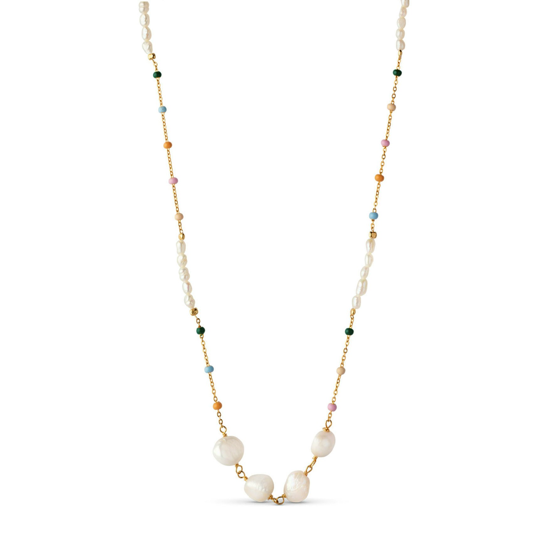 Lola Perla Necklace Dreamy Pearl fra Enamel Copenhagen i Forgyldt-Sølv Sterling 925