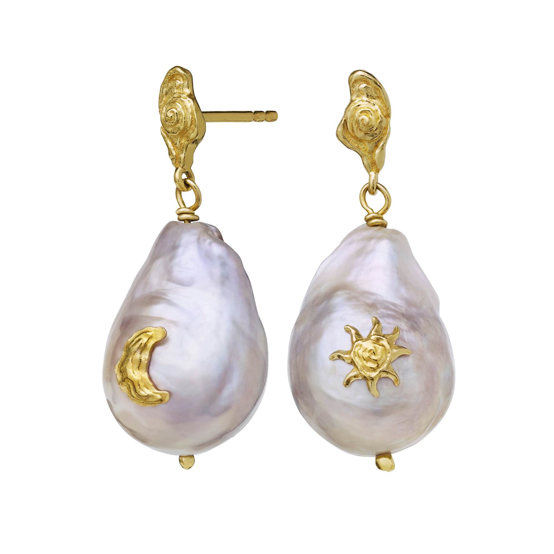 Skæbne Hurtig shampoo See the Claire Earrings from Maanesten in Goldplated-Silver Sterling  925|Freshwater Pearl