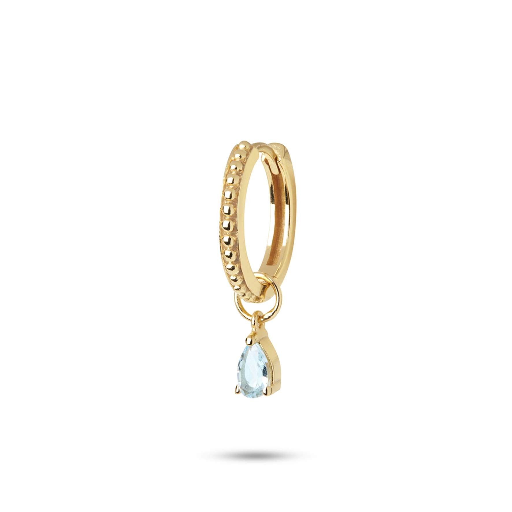 Gem Candy Earring Aqua from Carré in Goldplated-Silver Sterling 925