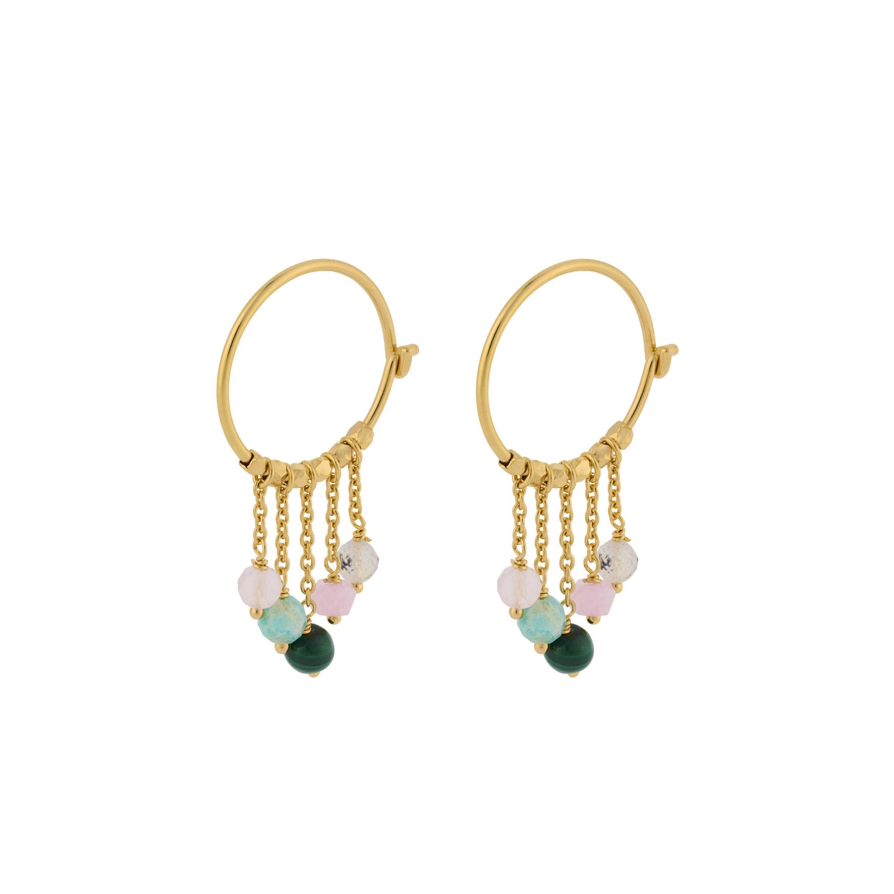 Harmony Hoops von Pernille Corydon in Vergoldet-Silber Sterling 925