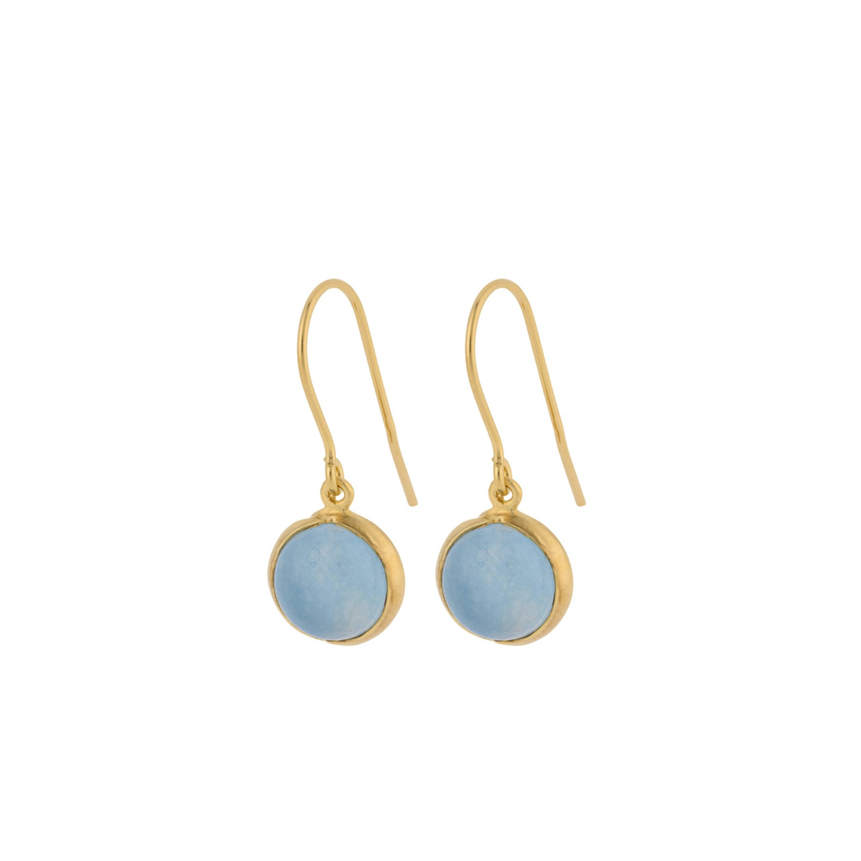 Aura Blue Earhooks fra Pernille Corydon i Forgyldt-Sølv Sterling 925