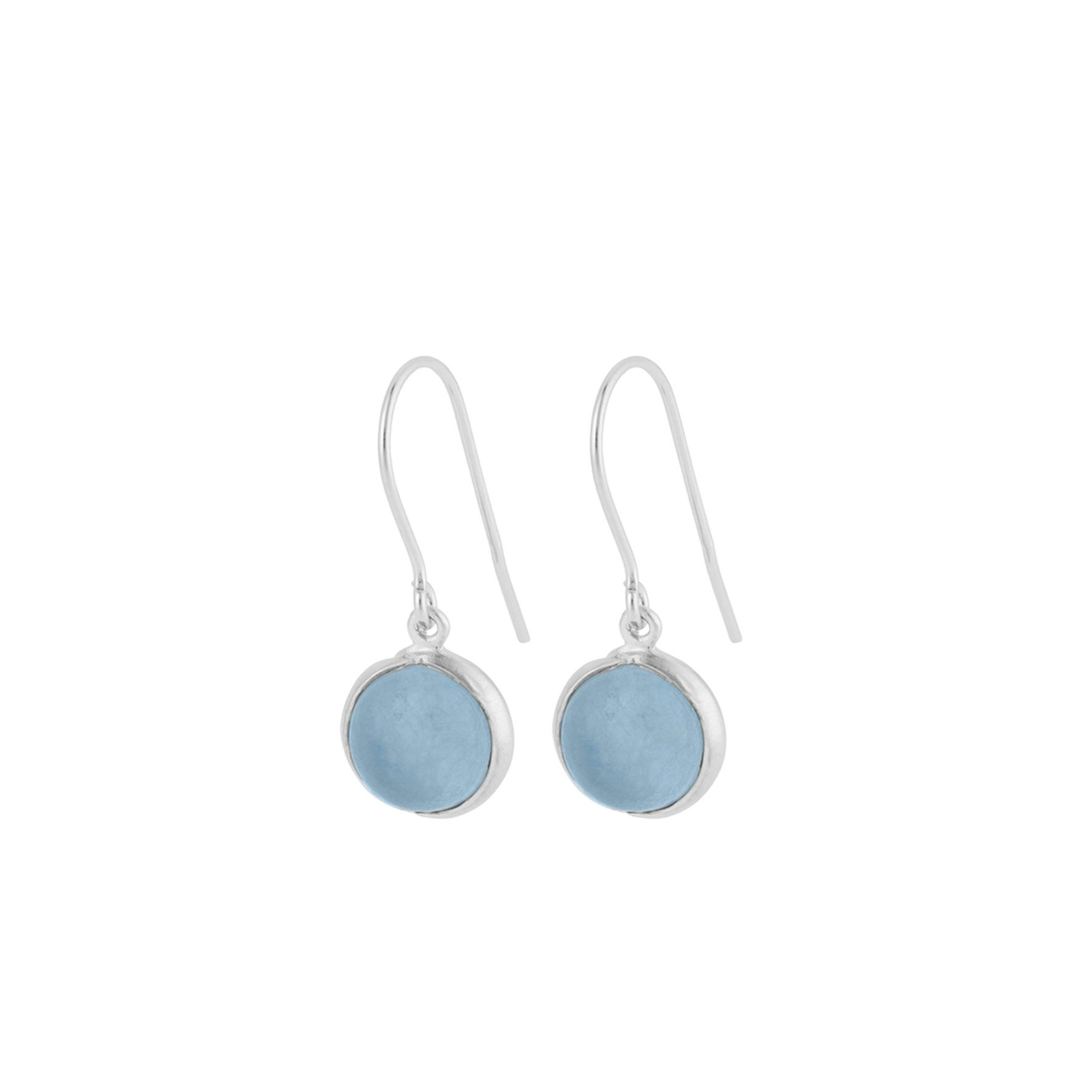 Aura Blue Earhooks from Pernille Corydon in Silver Sterling 925