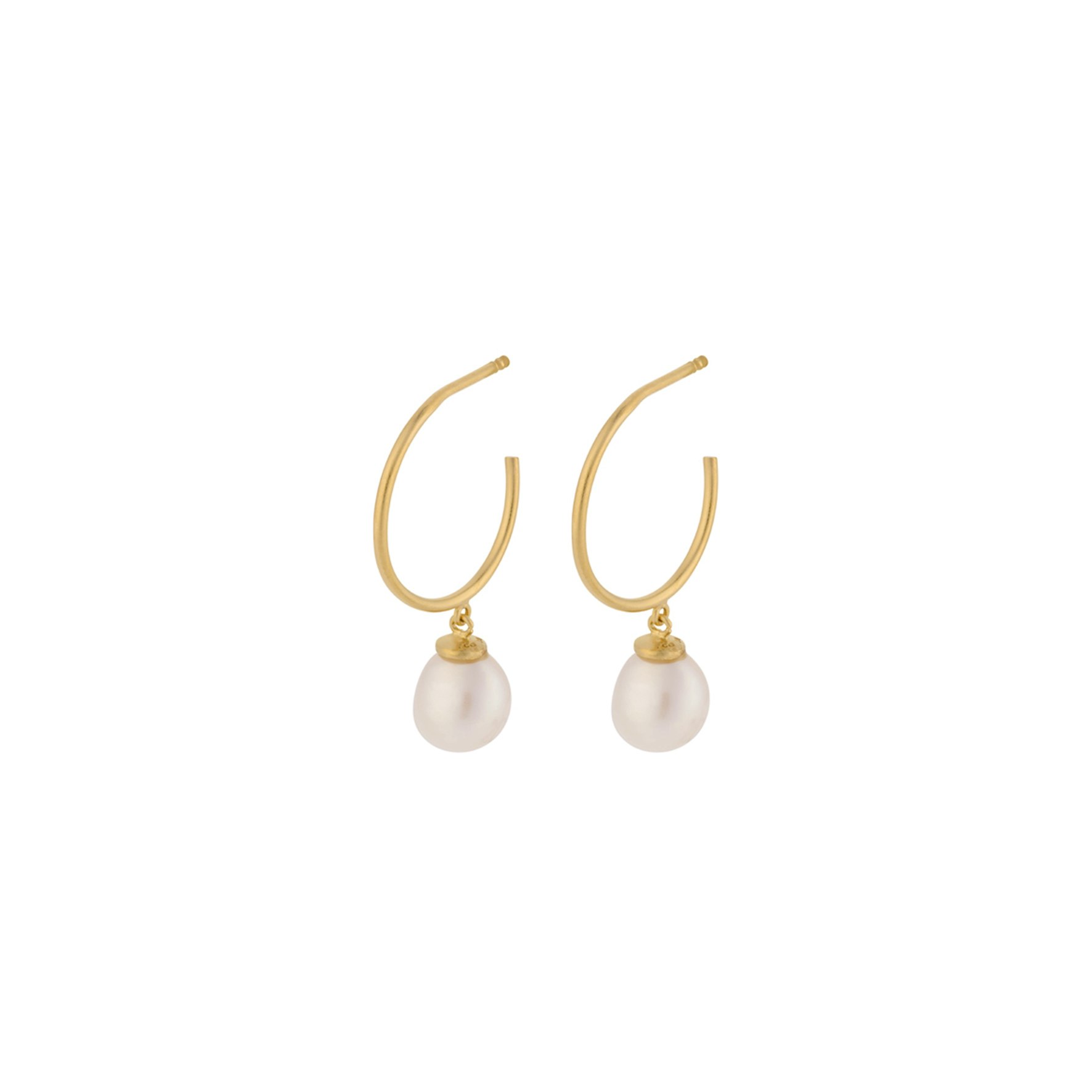 Ocean Dream Hoops von Pernille Corydon in Vergoldet-Silber Sterling 925