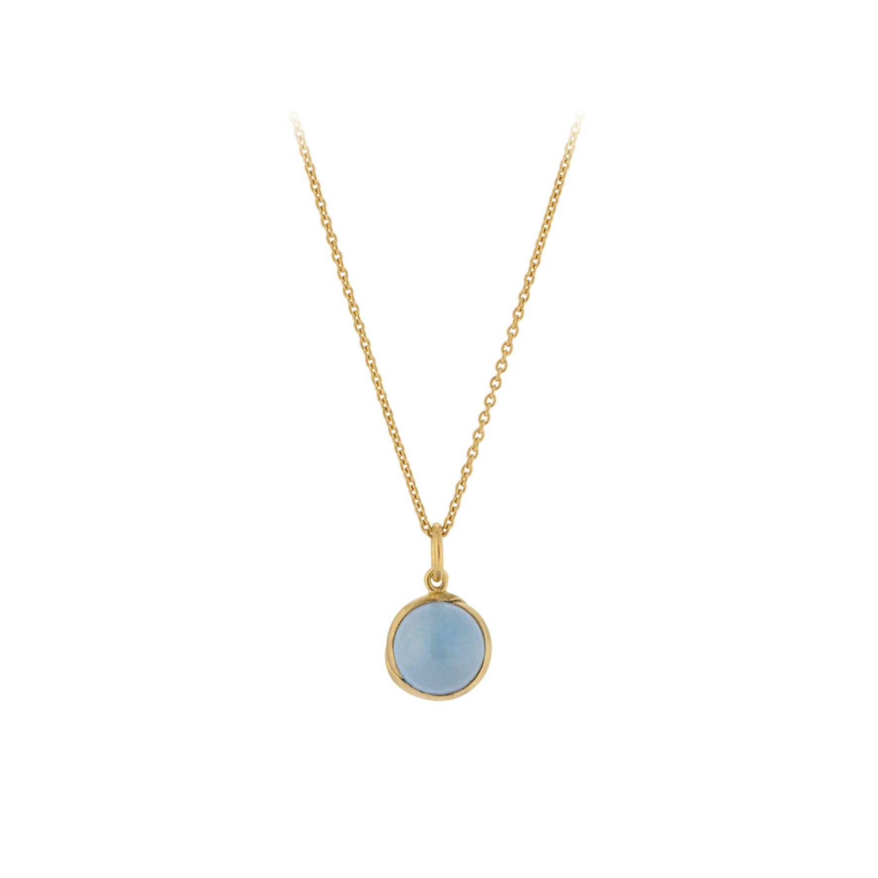 Aura Blue Necklace fra Pernille Corydon i Forgyldt-Sølv Sterling 925