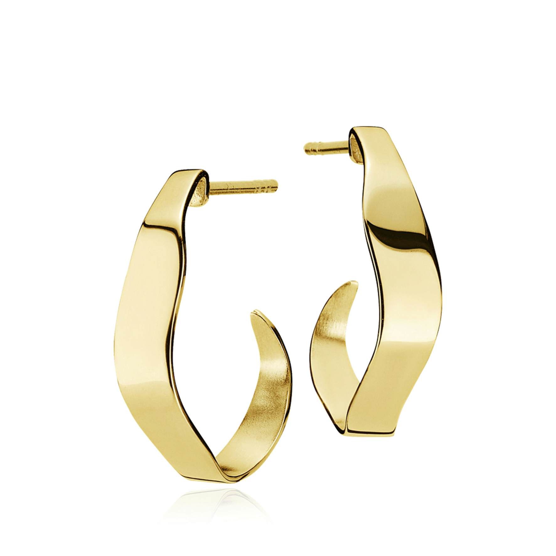 Emma Chunky Hoops from Izabel Camille in Goldplated-Silver Sterling 925