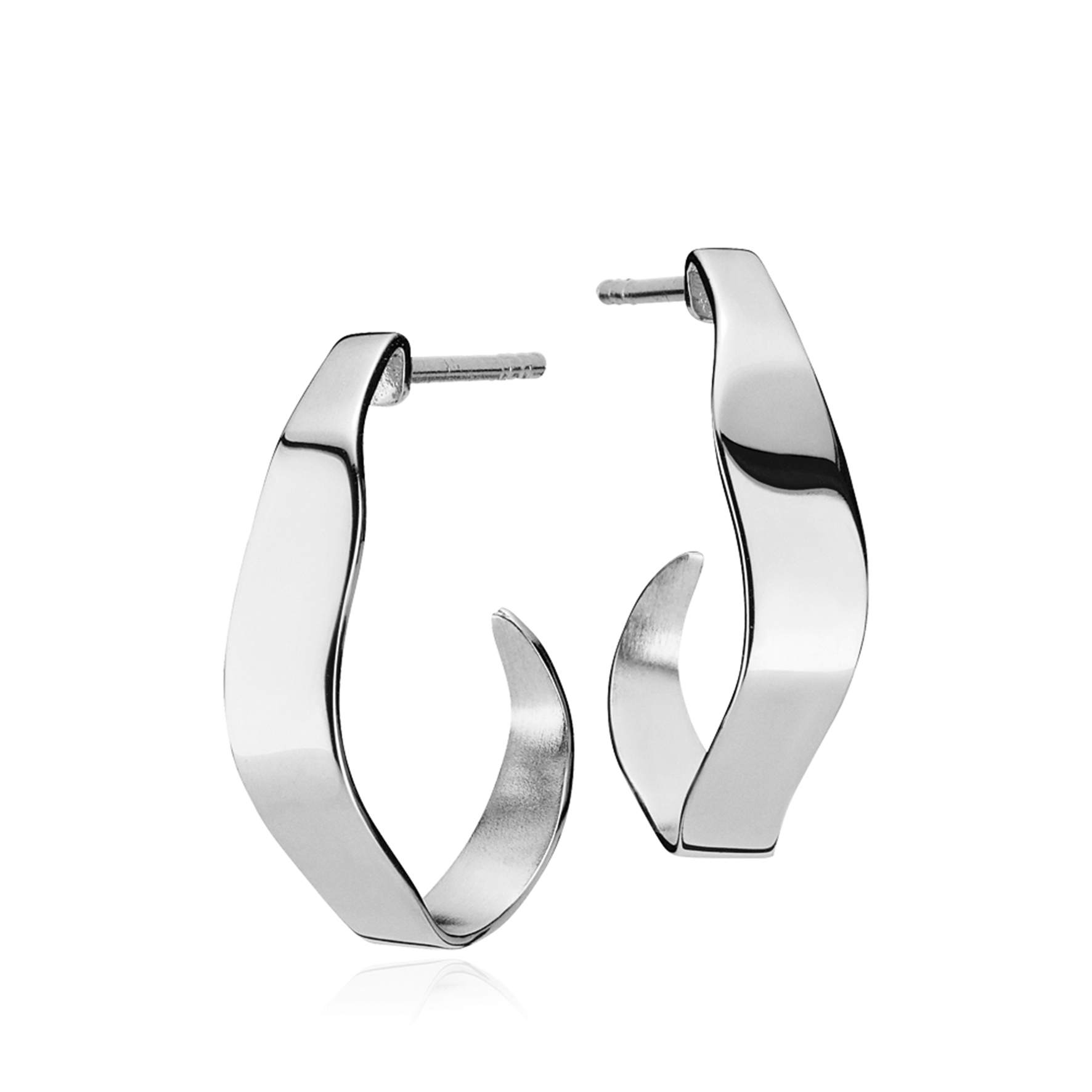 Emma Chunky Hoops von Izabel Camille in Silber Sterling 925
