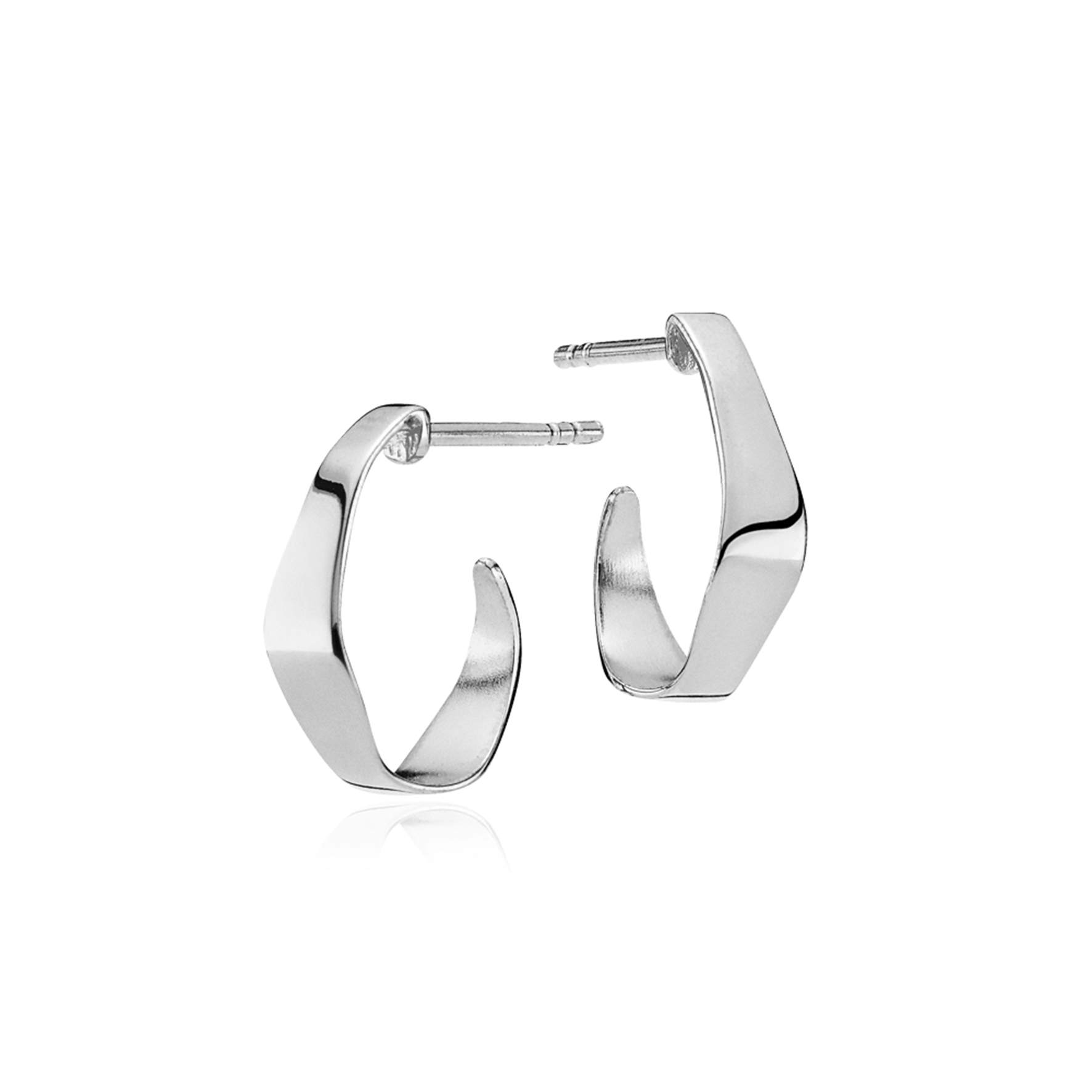 Emma Chunky Small Hoops von Izabel Camille in Silber Sterling 925