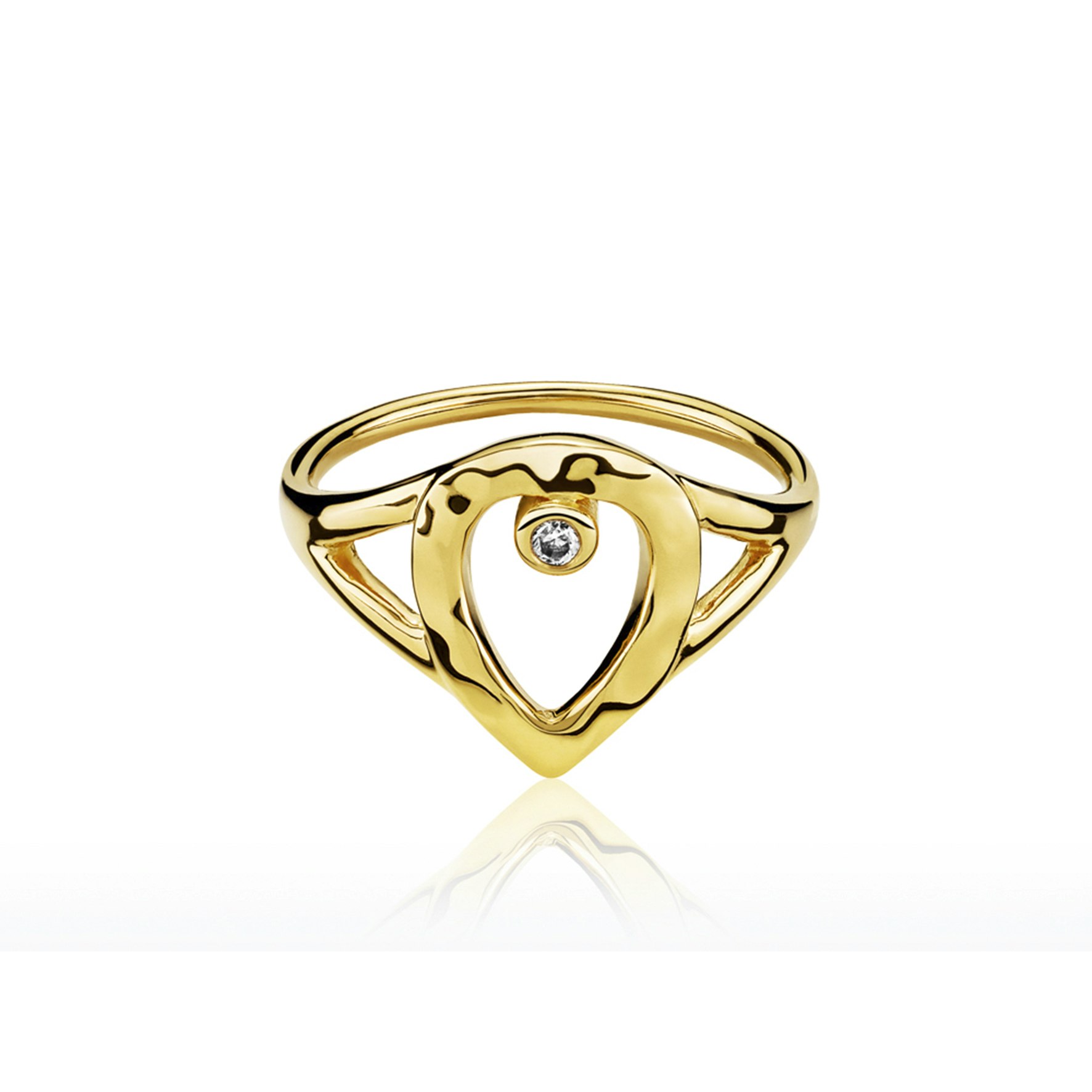 Cecilie Schmeichel Ring fra Izabel Camille i Forgylt-Sølv Sterling 925