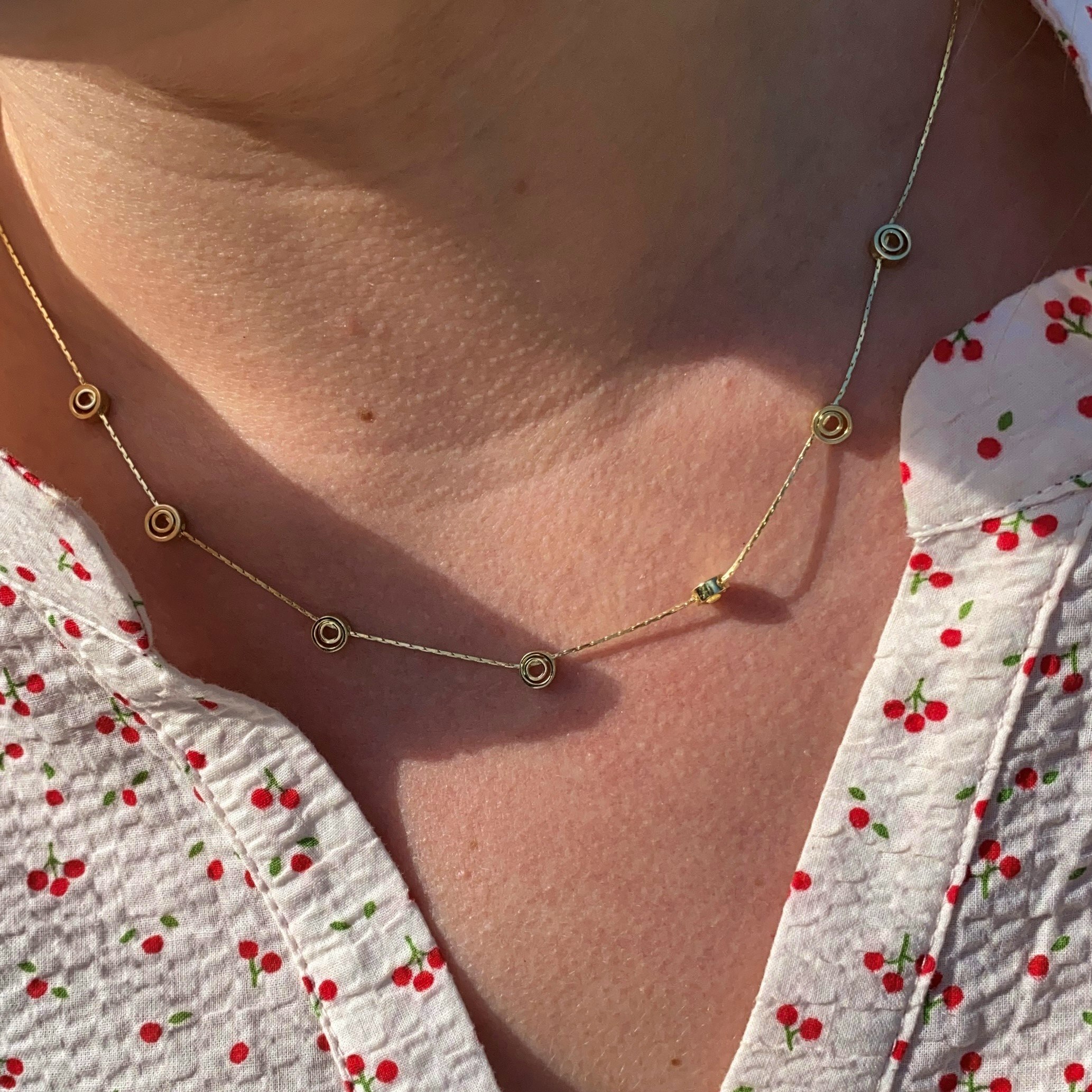Summer necklace fra By Anne i Forgyldt-Sølv Sterling 925