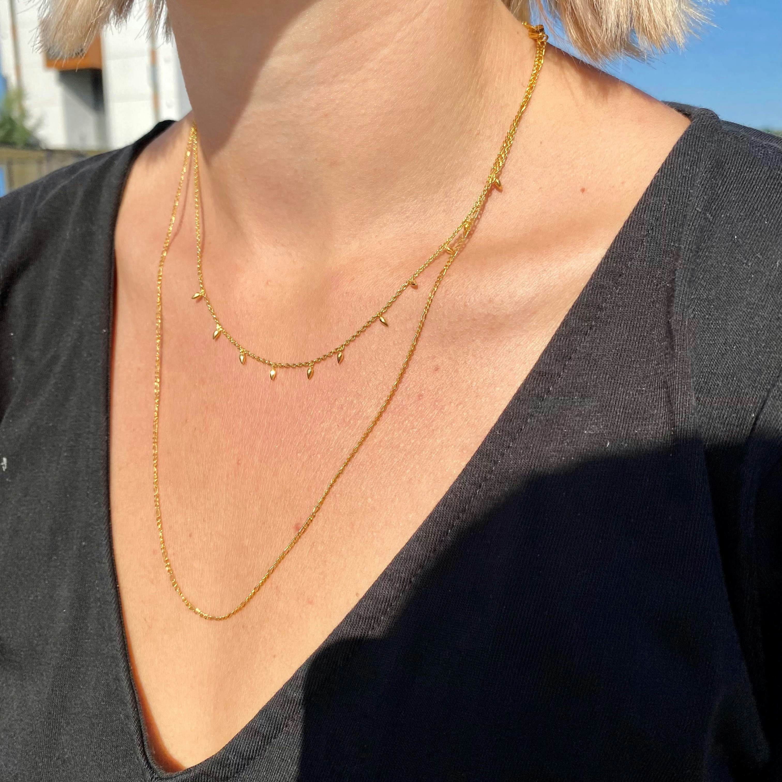 Figaros necklace von Maanesten in Vergoldet-Silber Sterling 925