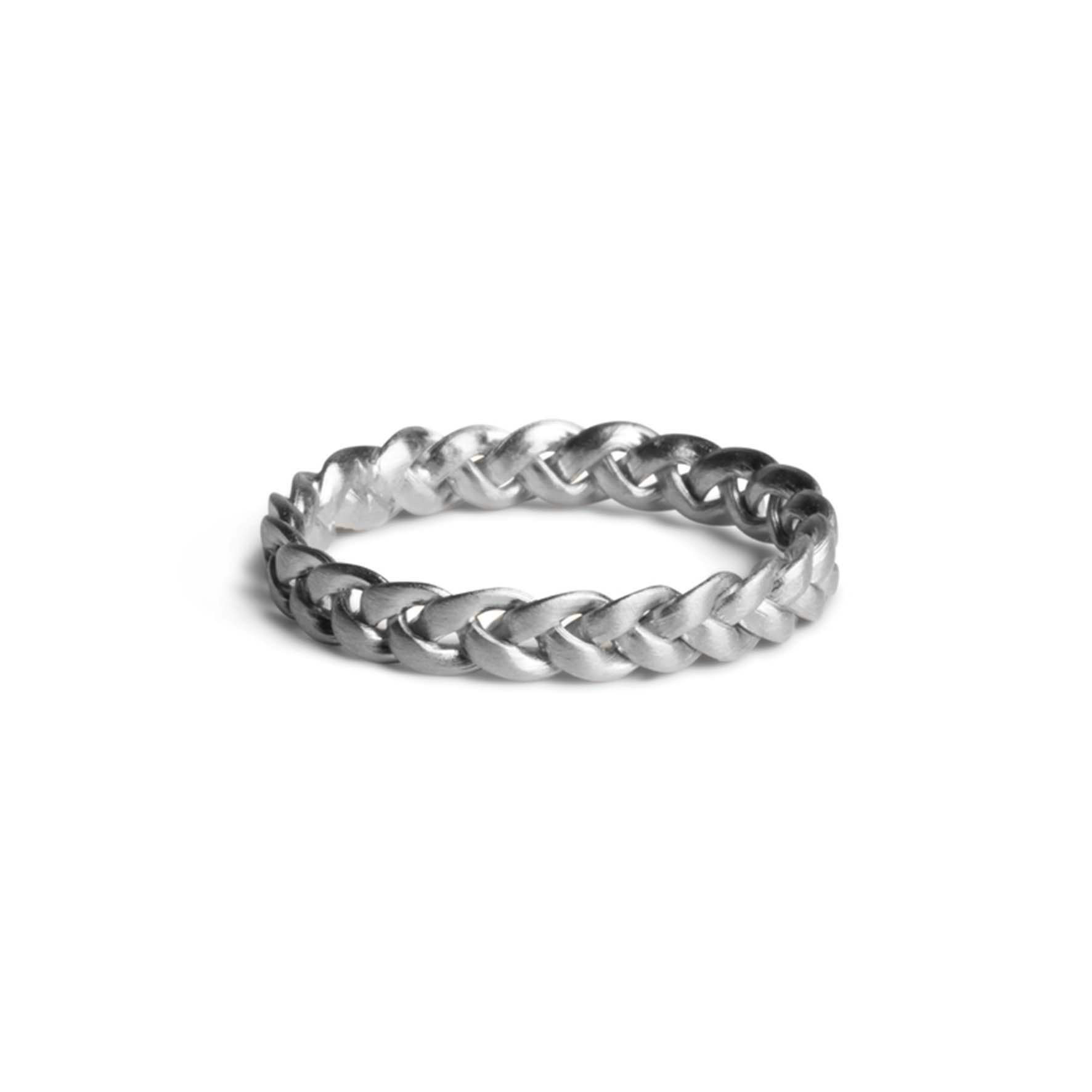 Medium Braided Ring from Jane Kønig in Silver Sterling 925