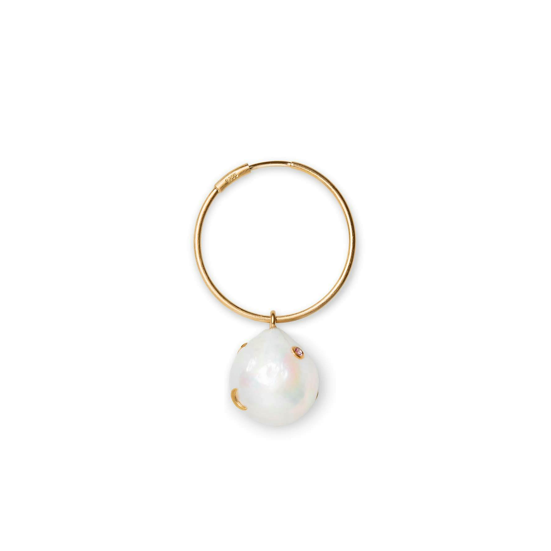 Baroque Pearl Earring from Jane Kønig in Goldplated-Silver Sterling 925