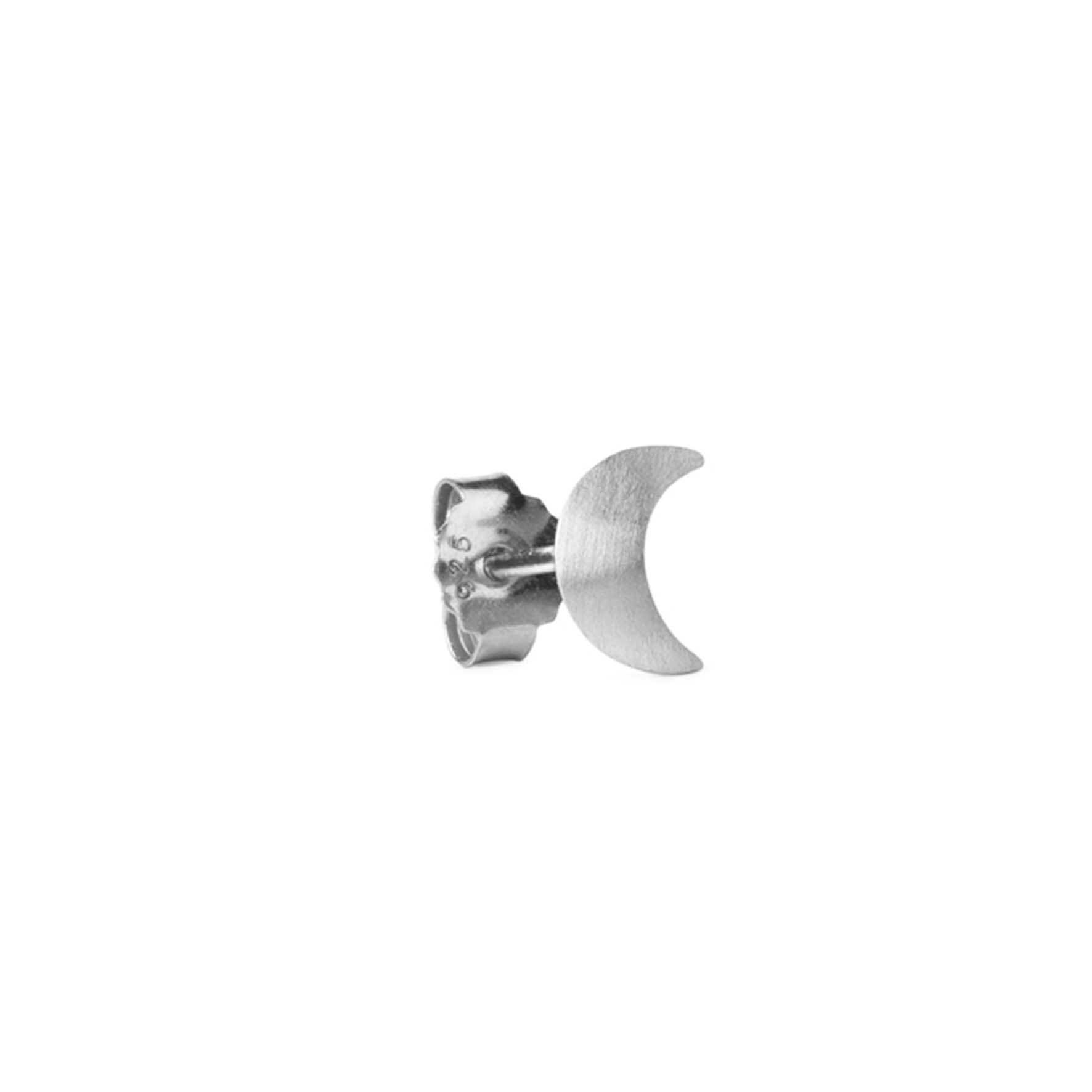 Small Half Moon Stud van Jane Kønig in Zilver Sterling 925